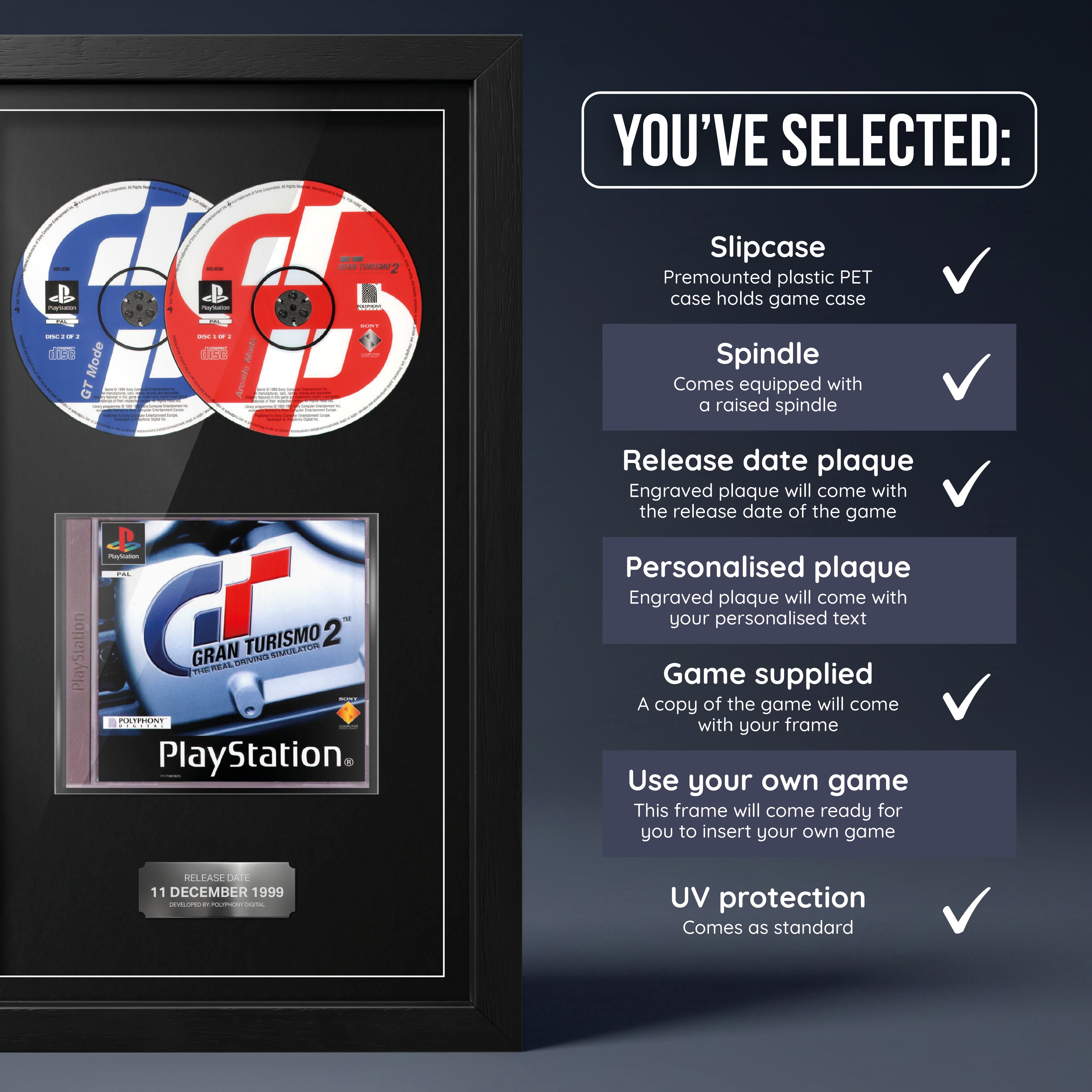 Gran Turismo 2 (PS1) Exhibition Range Framed Game
