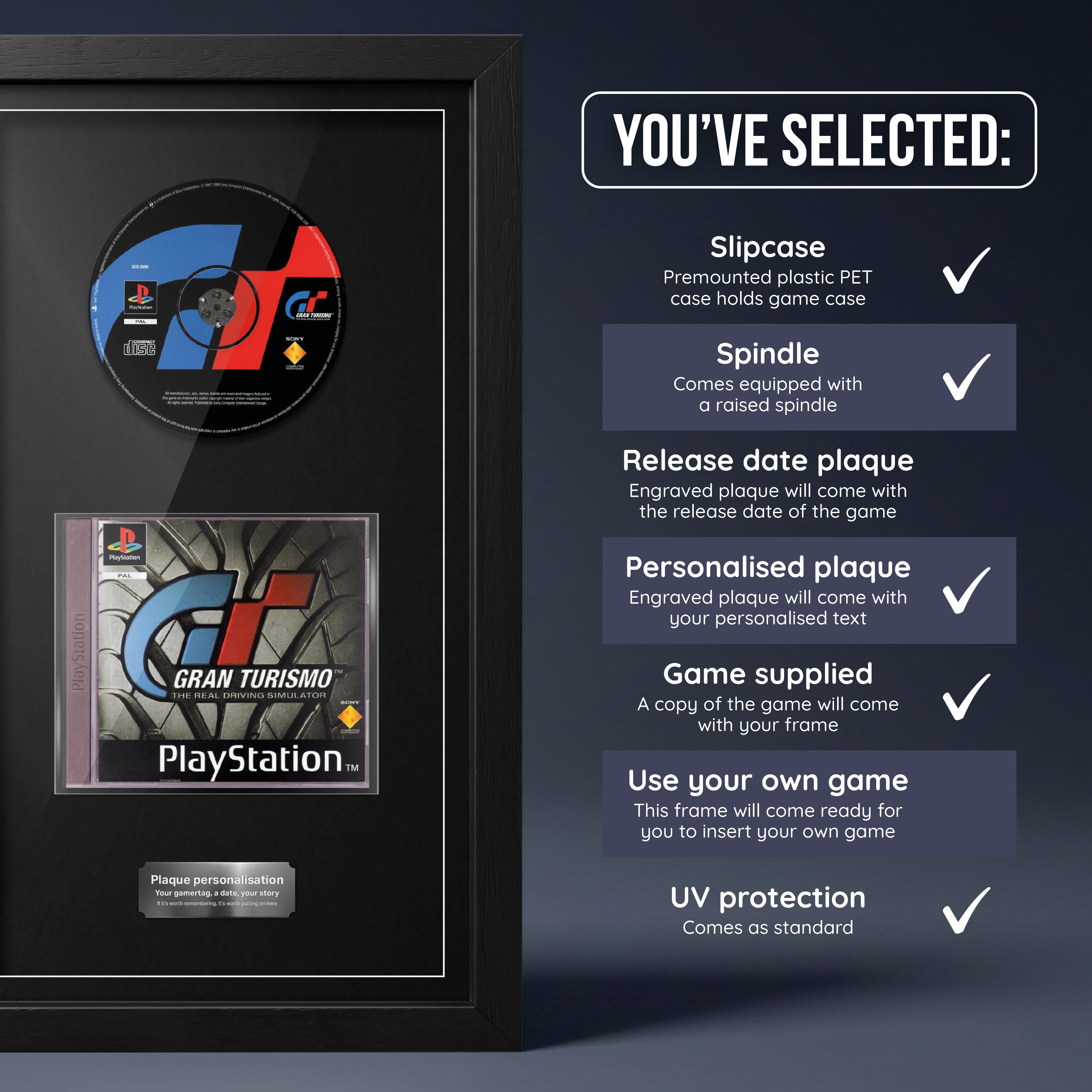 Gran Turismo (PS1) Exhibition Range Framed Game