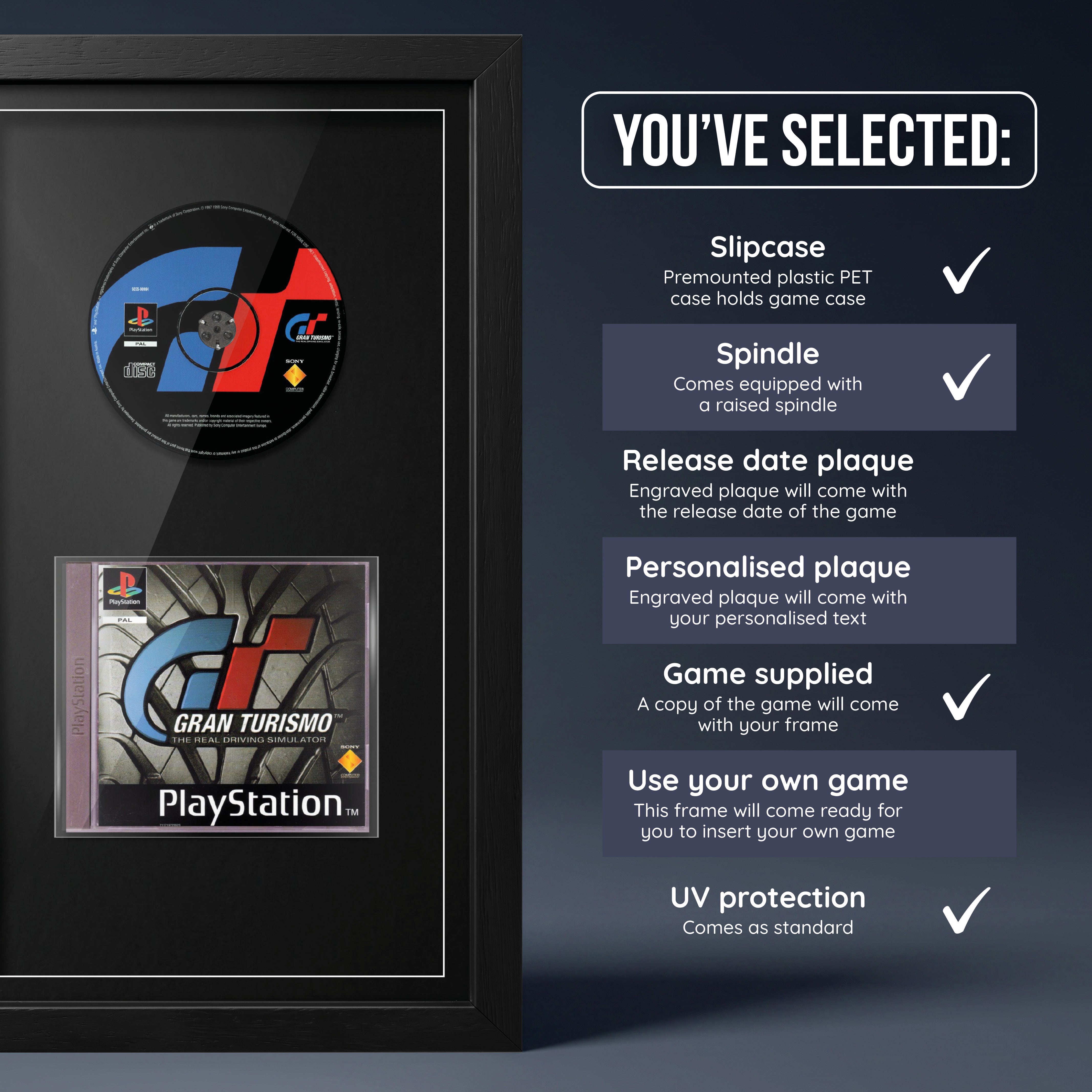 Gran Turismo (PS1) Exhibition Range Framed Game