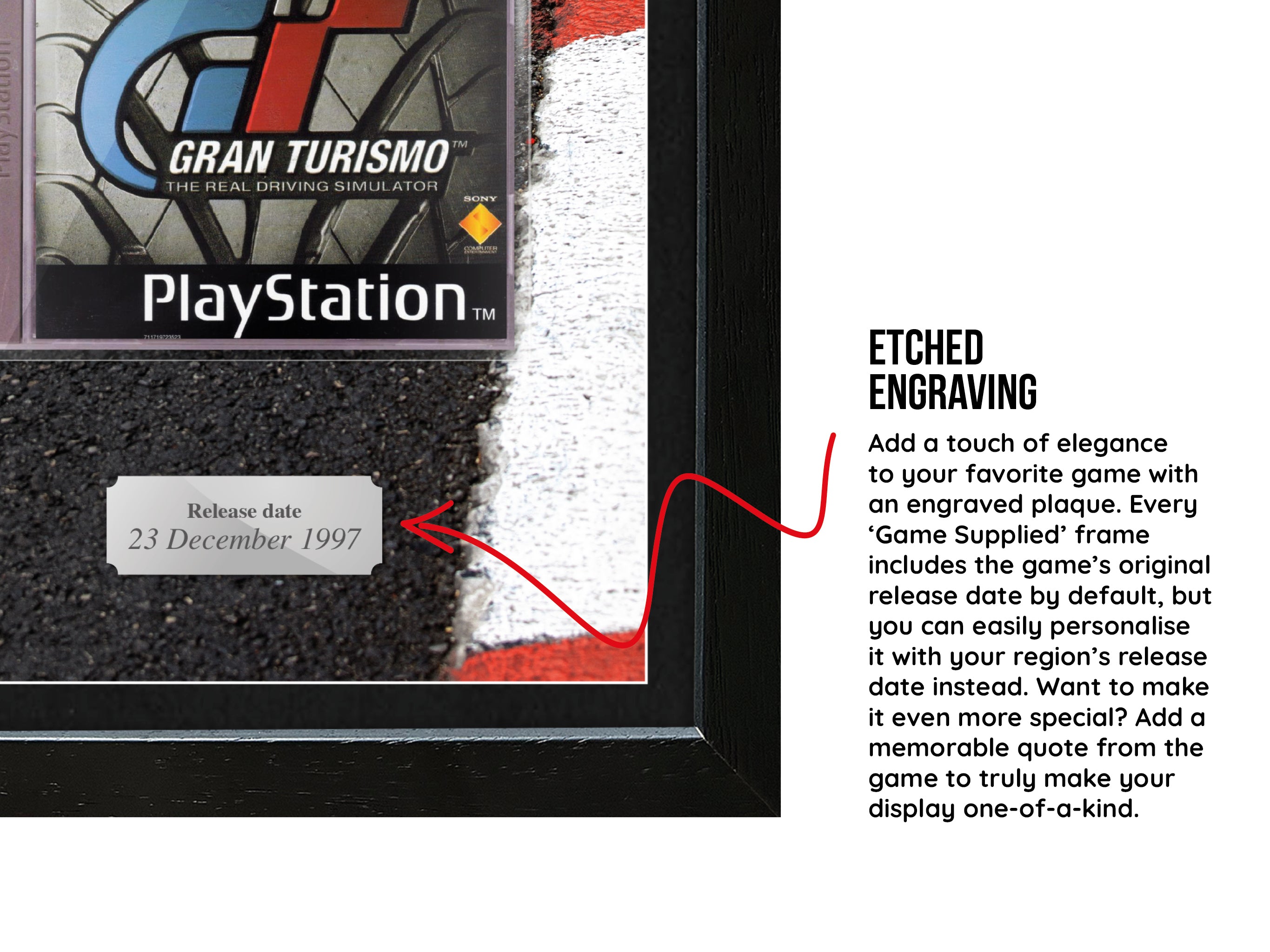 Gran Turismo (PS1) Inspired By Exhibition Range Framed Game