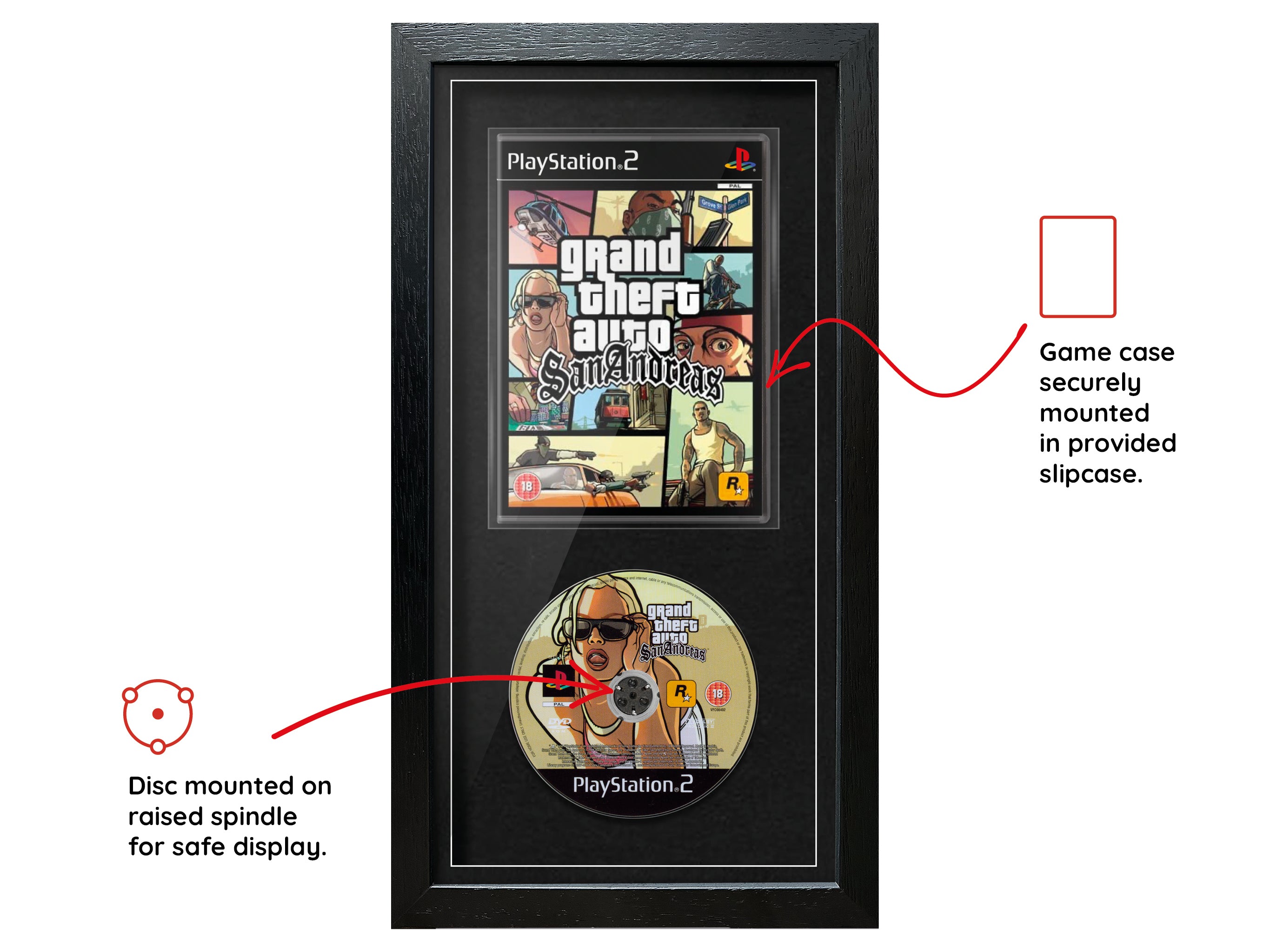 Grand Theft Auto: San Andreas (PS2) Expo Pro Range Framed Game