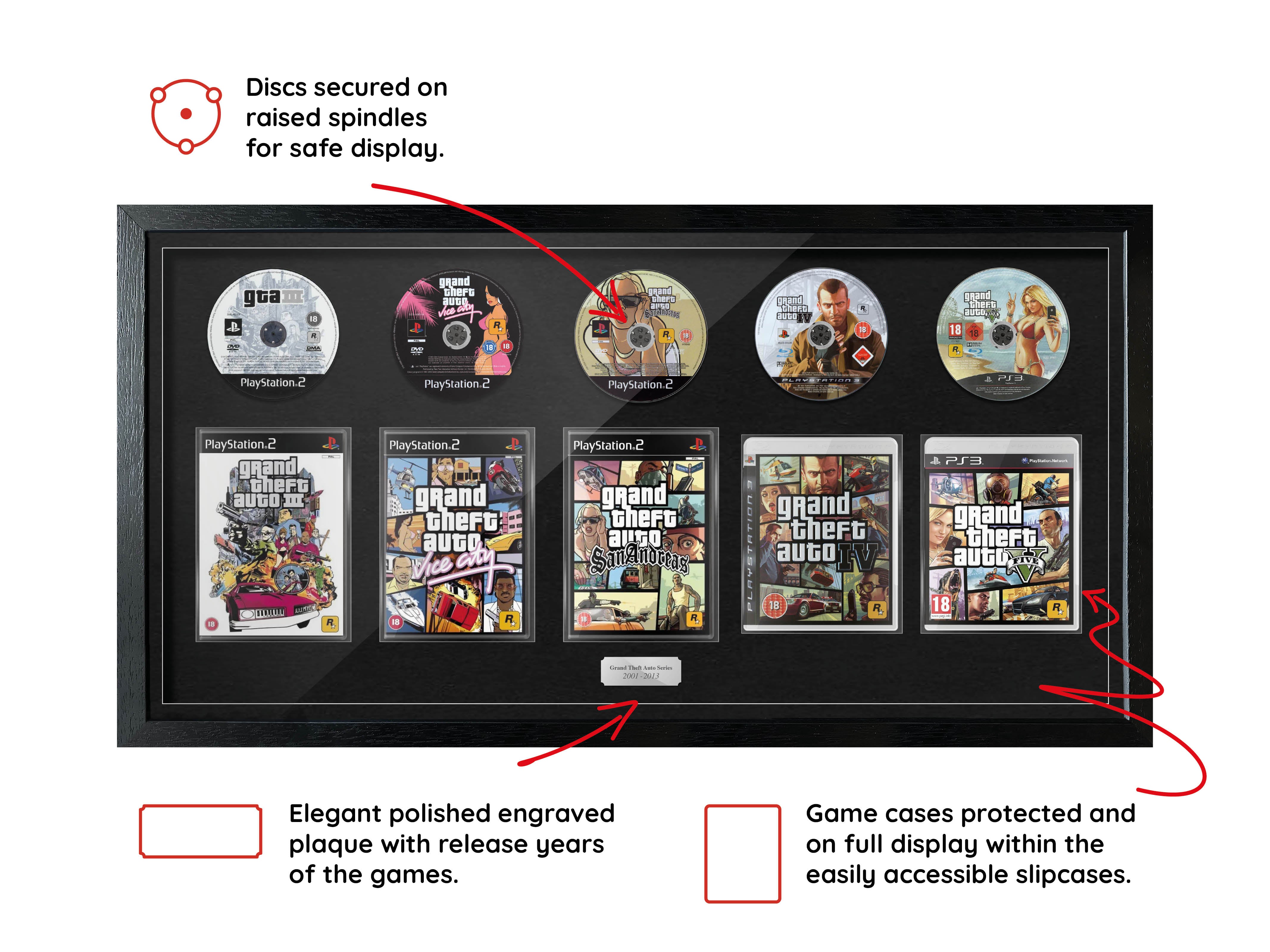 The GTA Series (PlayStation) Exhibition Range Framed Games