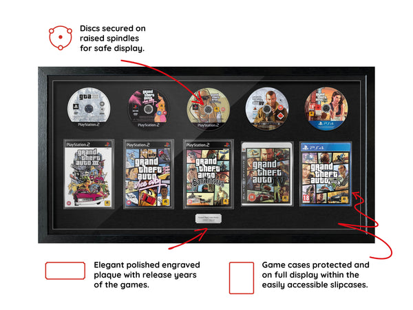 The GTA Series (PlayStation) Exhibition Range Framed Games