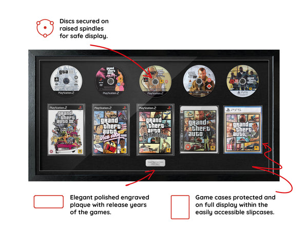 The GTA Series (PlayStation) Exhibition Range Framed Games
