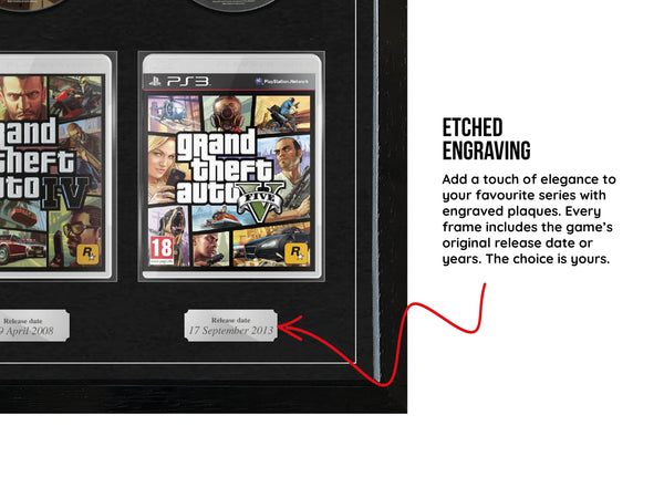 The GTA Series (PlayStation) Exhibition Range Framed Games