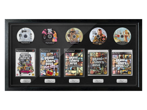 The GTA Series (PlayStation) Exhibition Range Framed Games