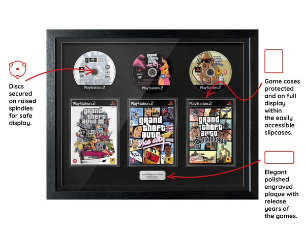 The Grand Theft Auto Trilogy (PS2) Exhibition Range Framed Games