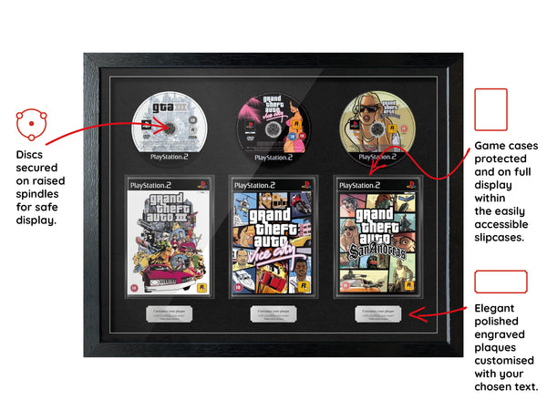The Grand Theft Auto Trilogy (PS2) Exhibition Range Framed Games