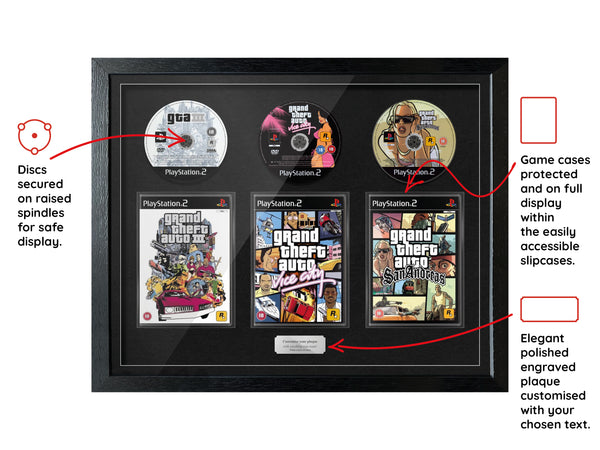 The Grand Theft Auto Trilogy (PS2) Exhibition Range Framed Games