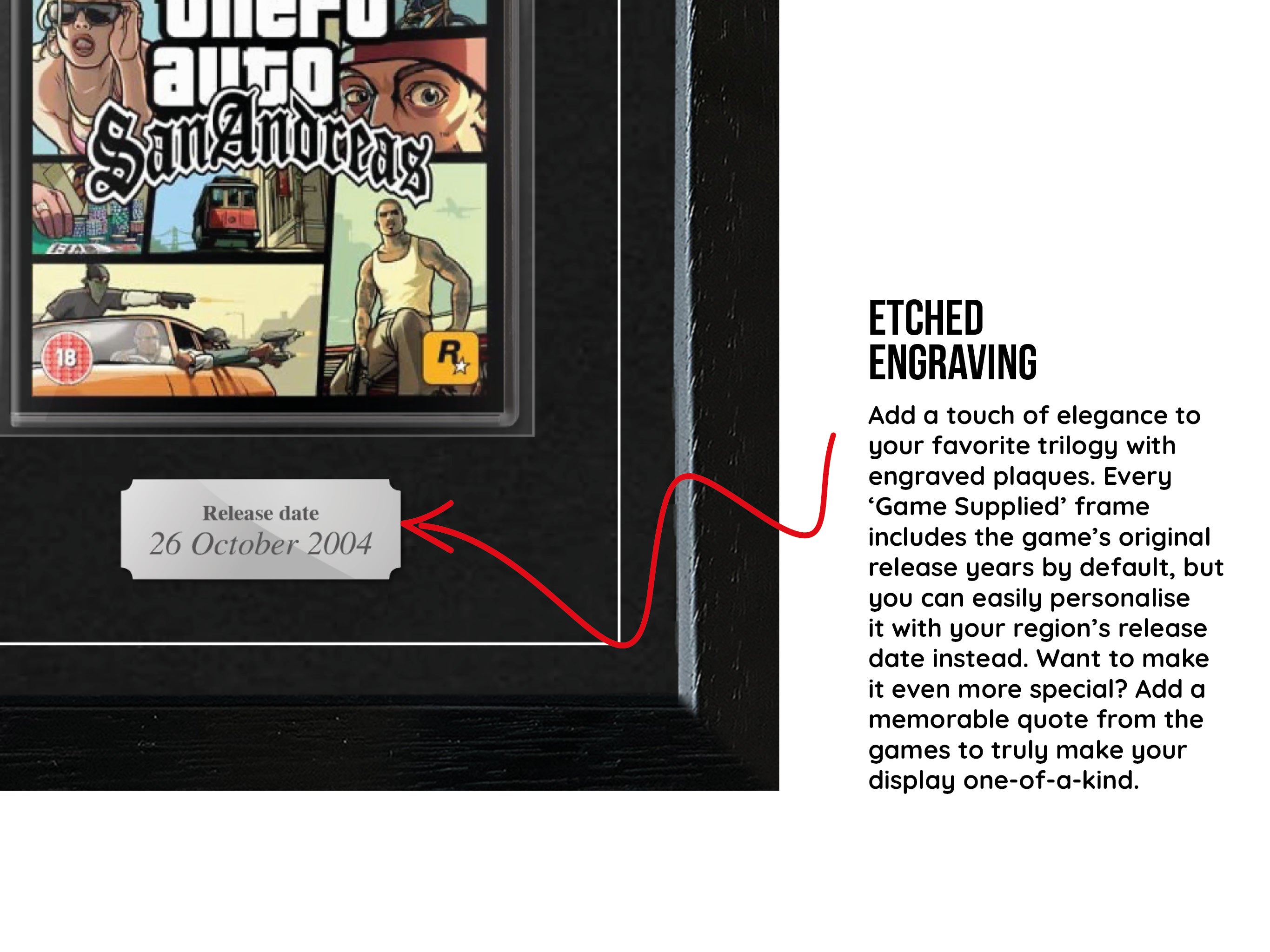 The Grand Theft Auto Trilogy (PS2) Exhibition Range Framed Games