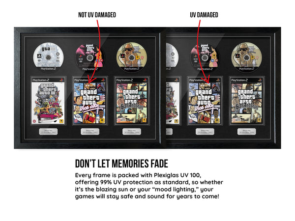 The Grand Theft Auto Trilogy (PS2) Exhibition Range Framed Games