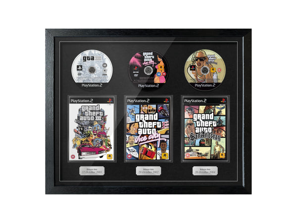 The Grand Theft Auto Trilogy (PS2) Exhibition Range Framed Games