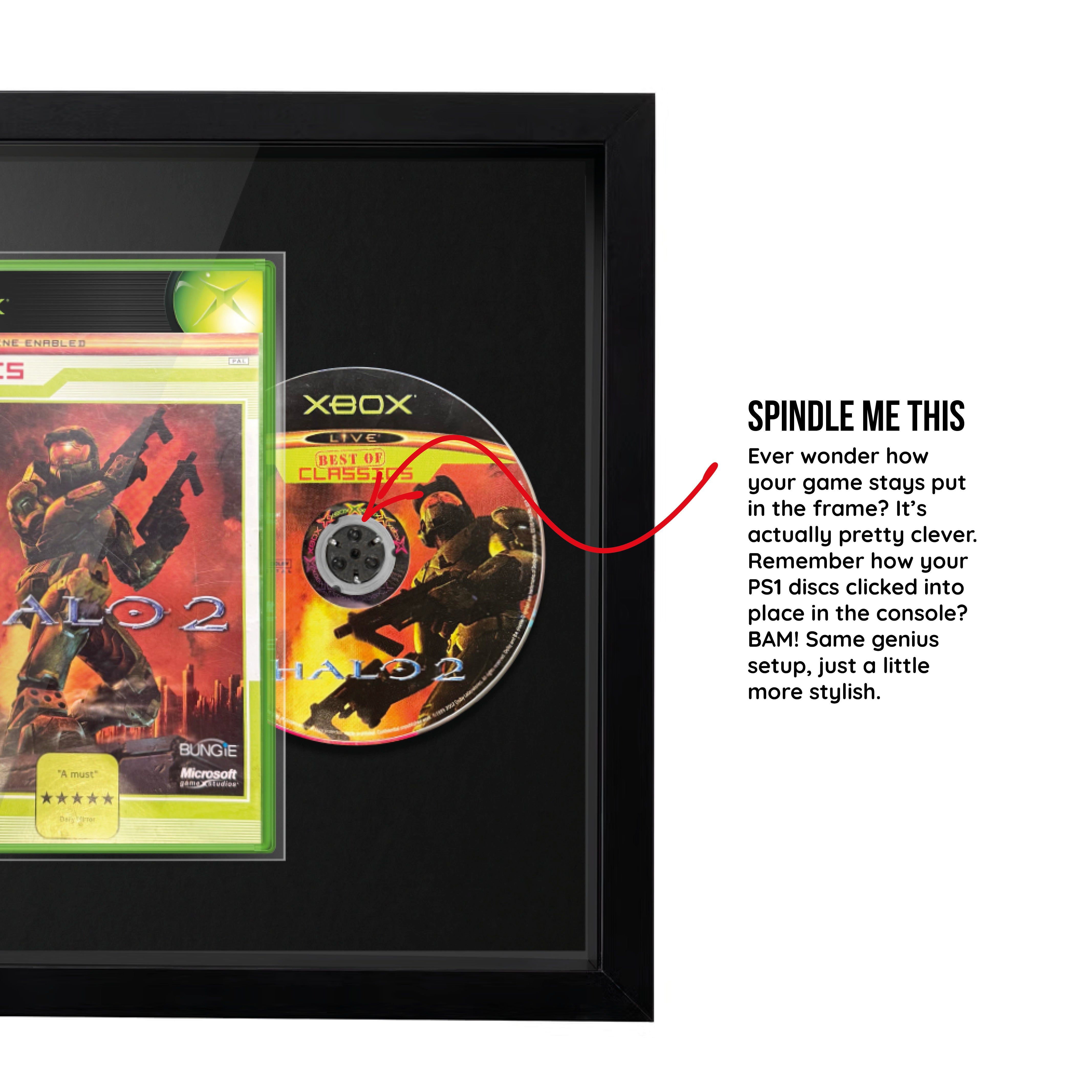 Halo 2 (Xbox) Framed Game Display