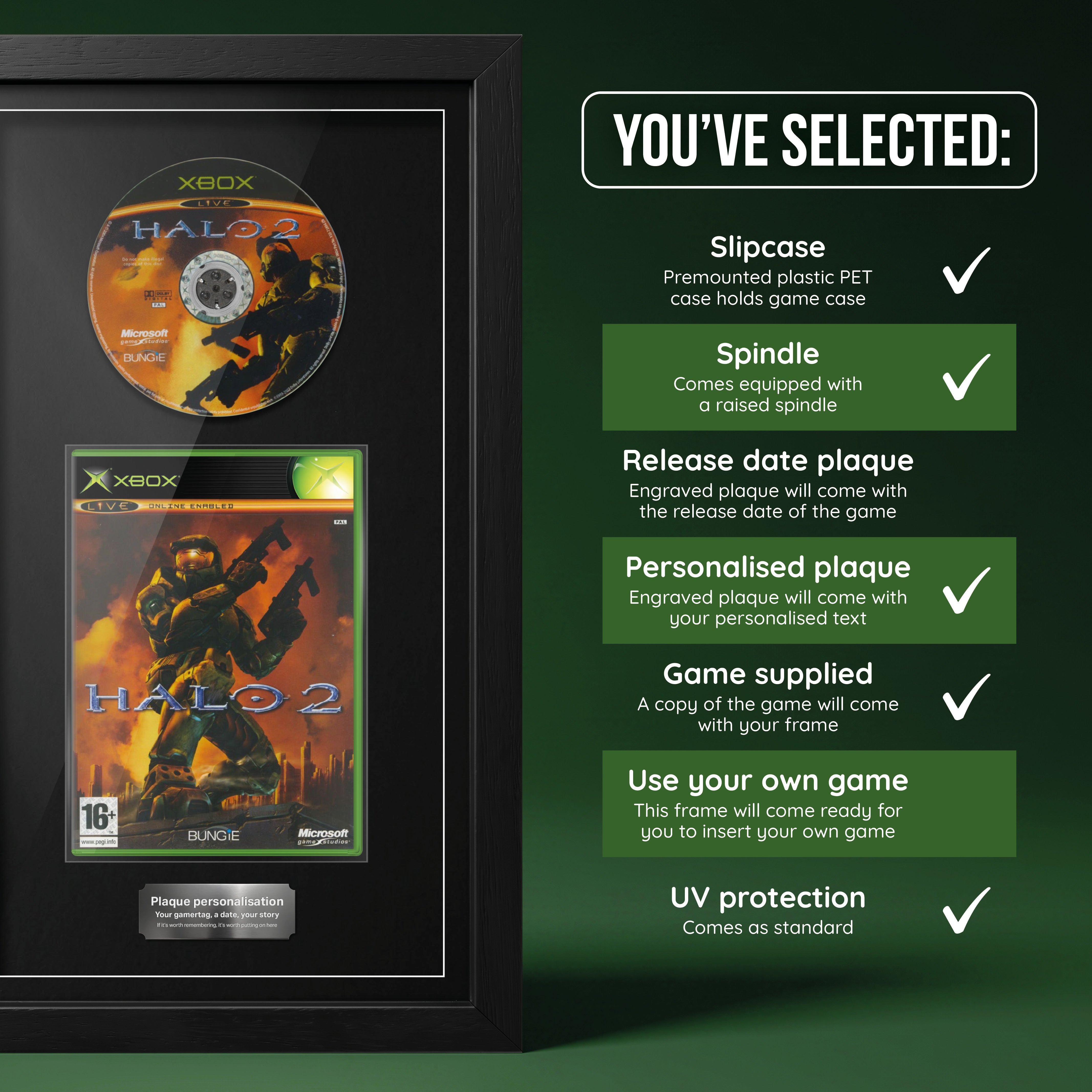 Halo 2 (Xbox) Exhibition Range Framed Game