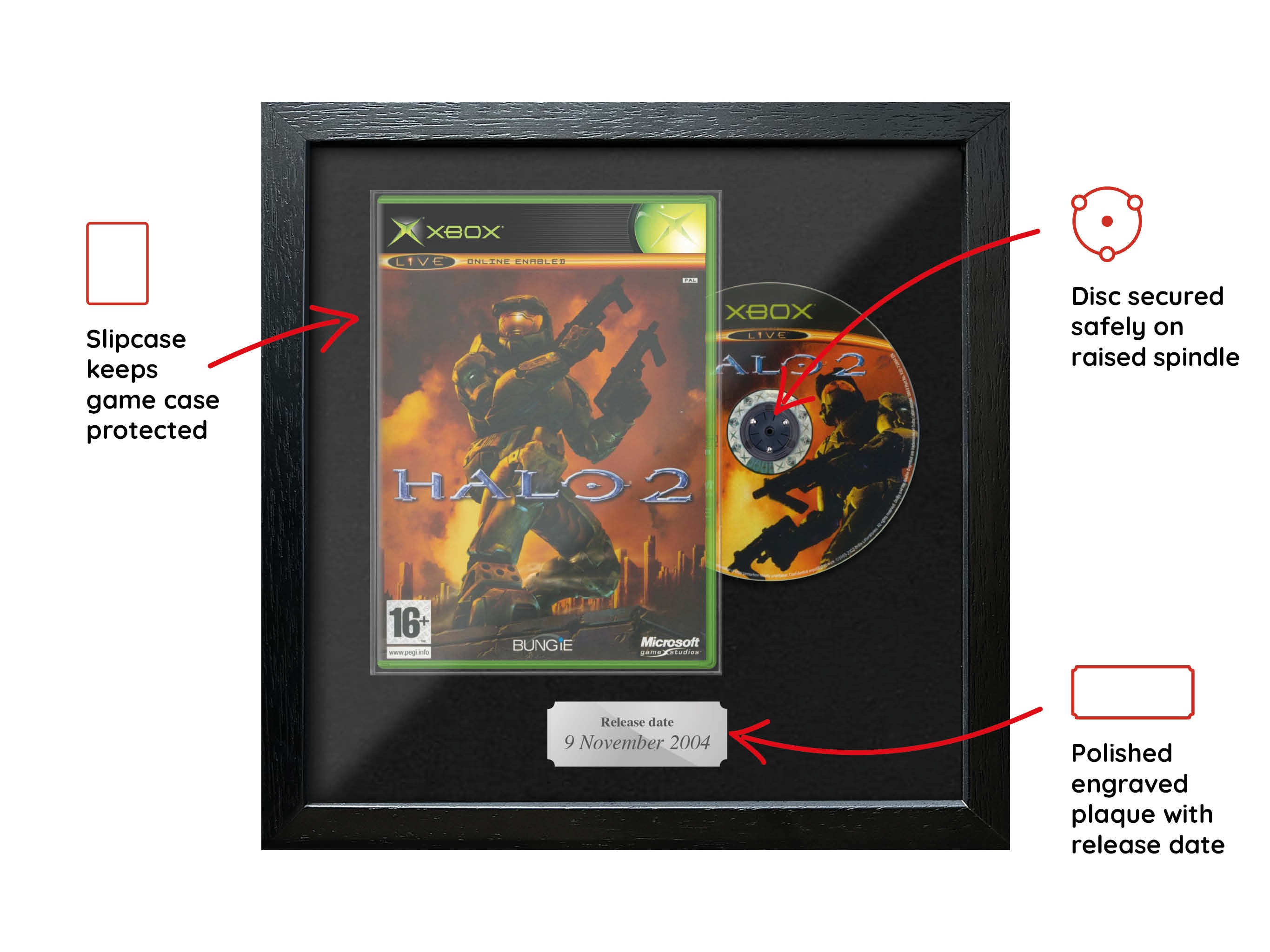Halo 2 (Xbox) Combined Range Framed Game