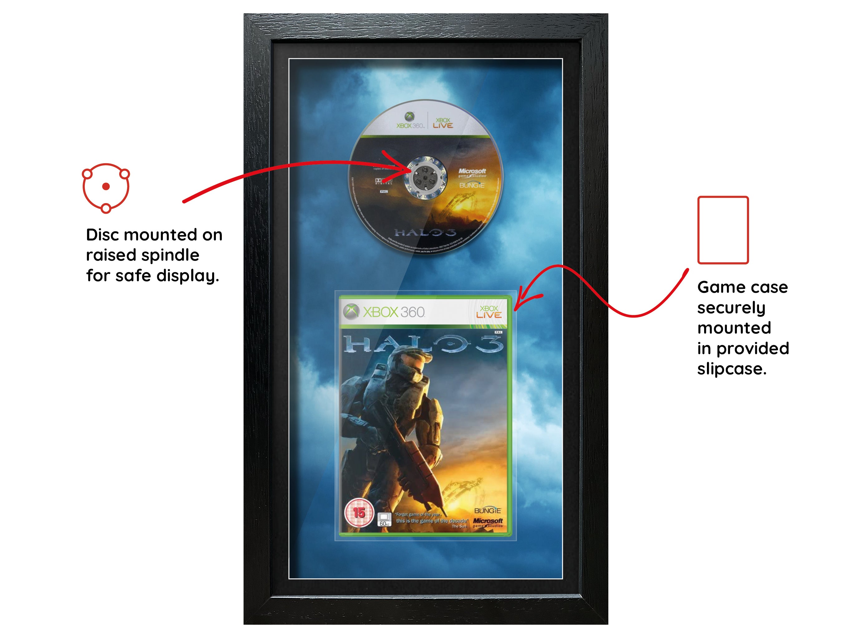 Halo 3 (Xbox 360) Inspired By Exhibition Range Framed Game