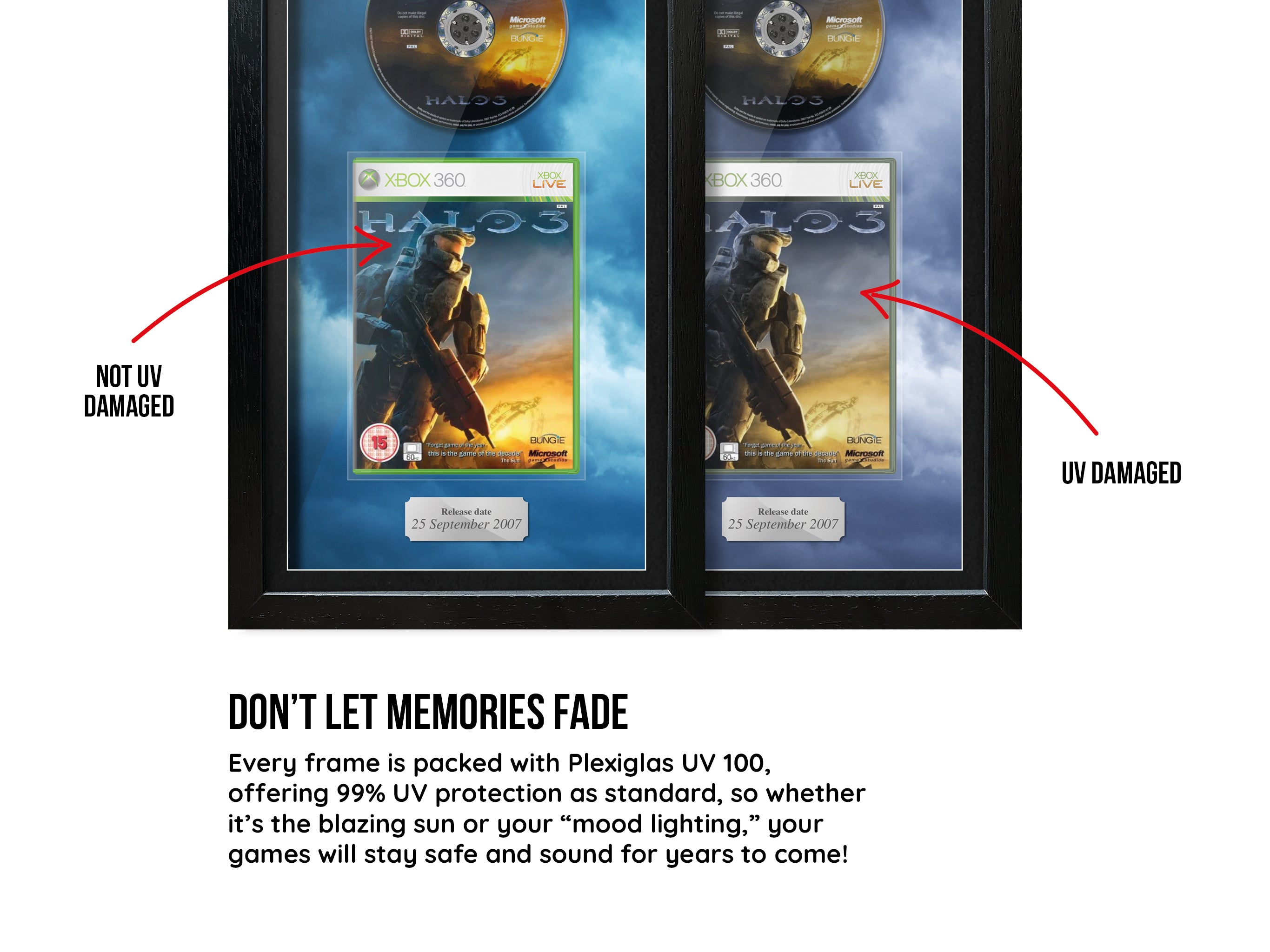 Halo 3 (Xbox 360) Inspired By Exhibition Range Framed Game