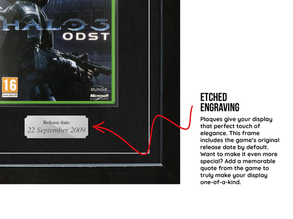 Halo 3: ODST (Xbox 360) Exhibition Range Framed Game