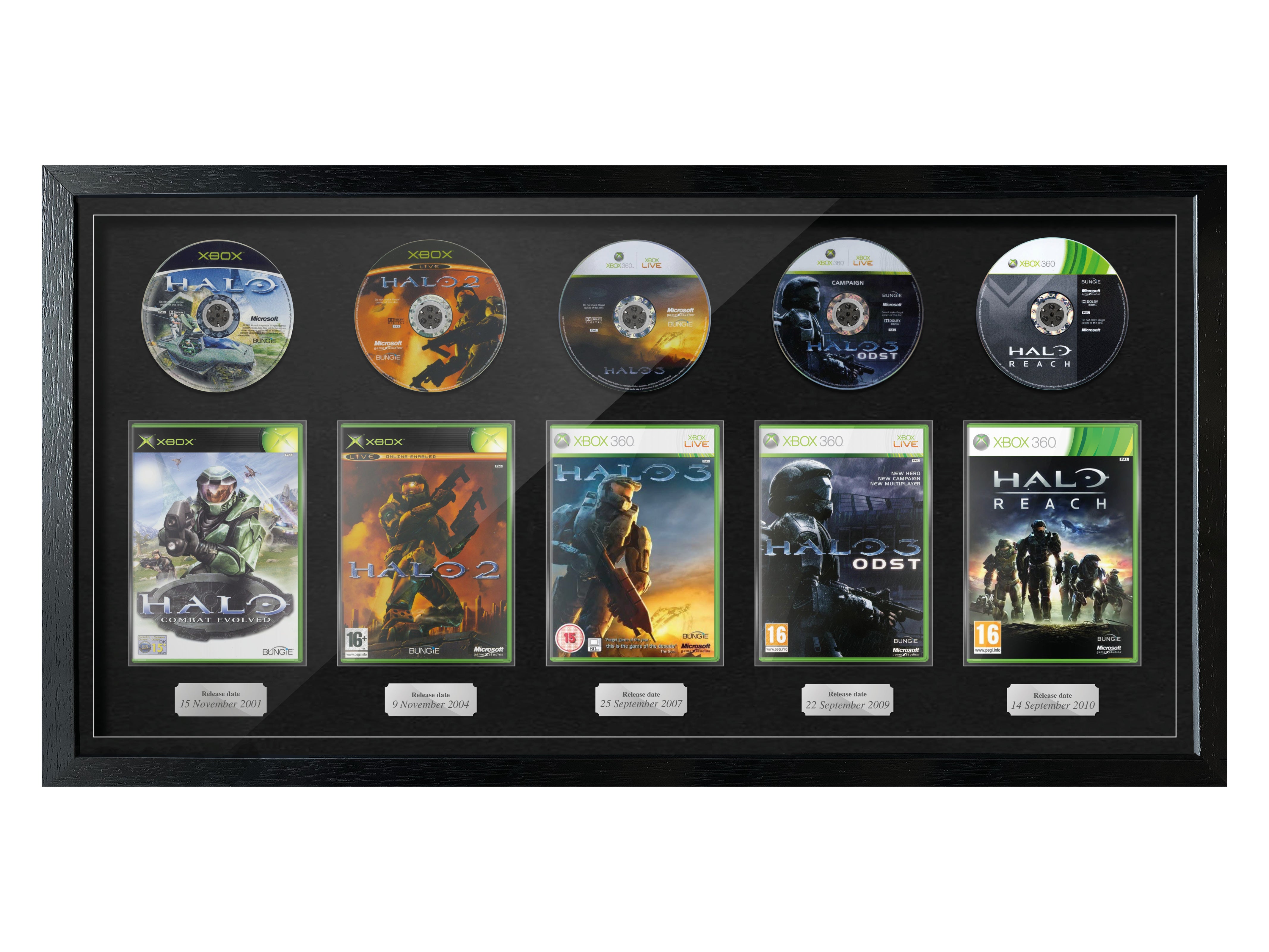 The Halo Bungie Series (Xbox) Exhibition Range Framed Games