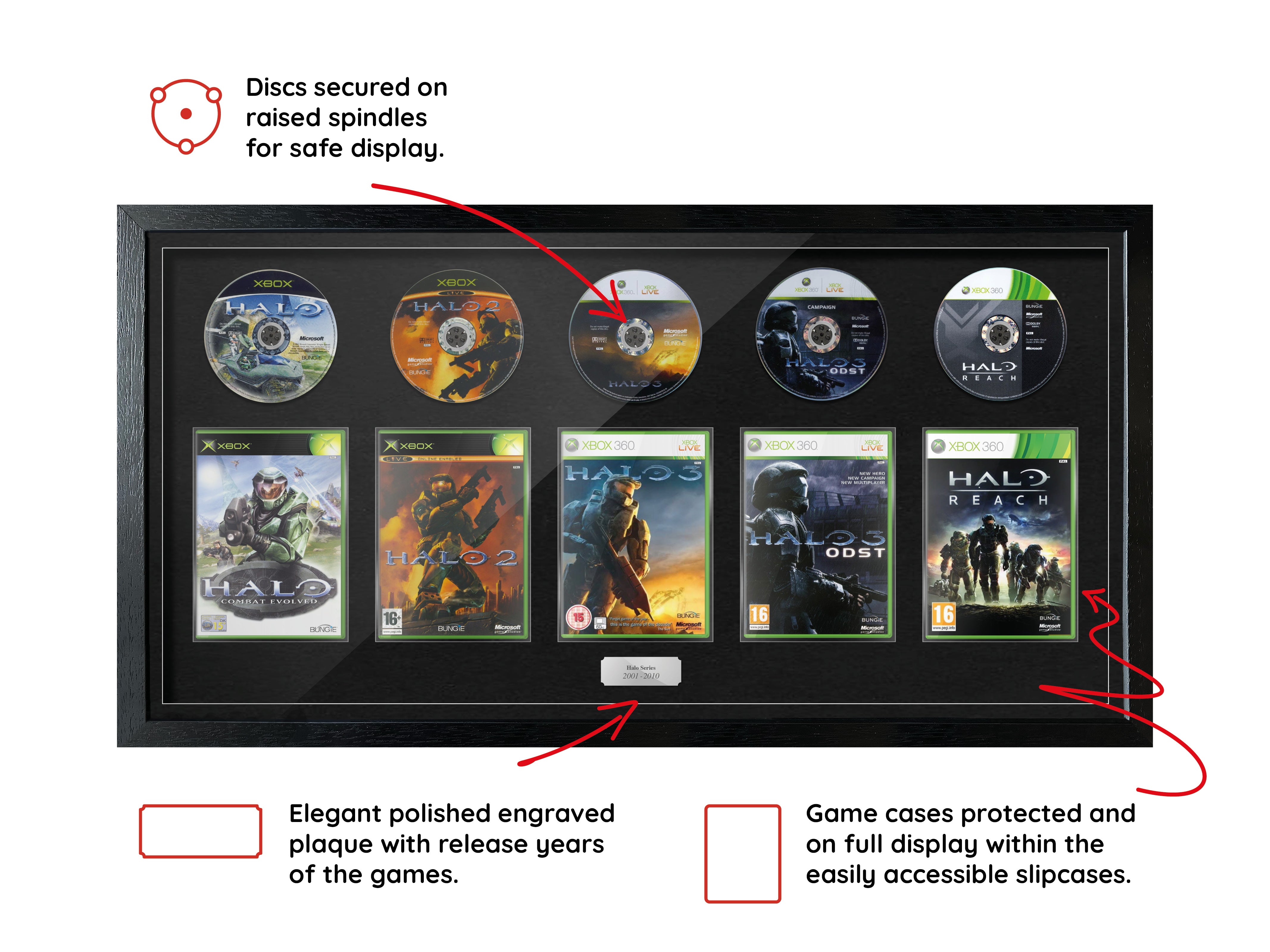 The Halo Bungie Series (Xbox) Exhibition Range Framed Games