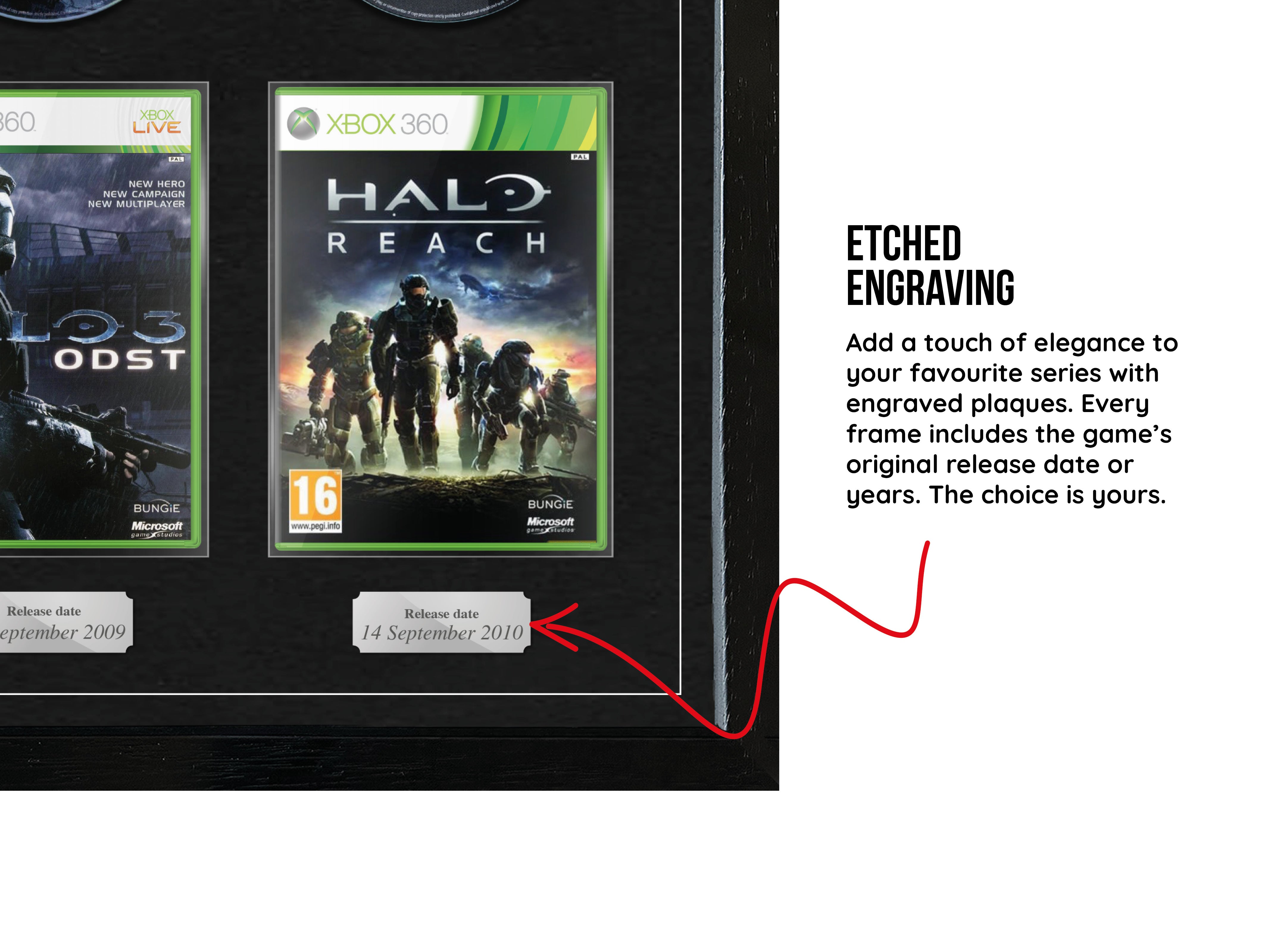 The Halo Bungie Series (Xbox) Exhibition Range Framed Games