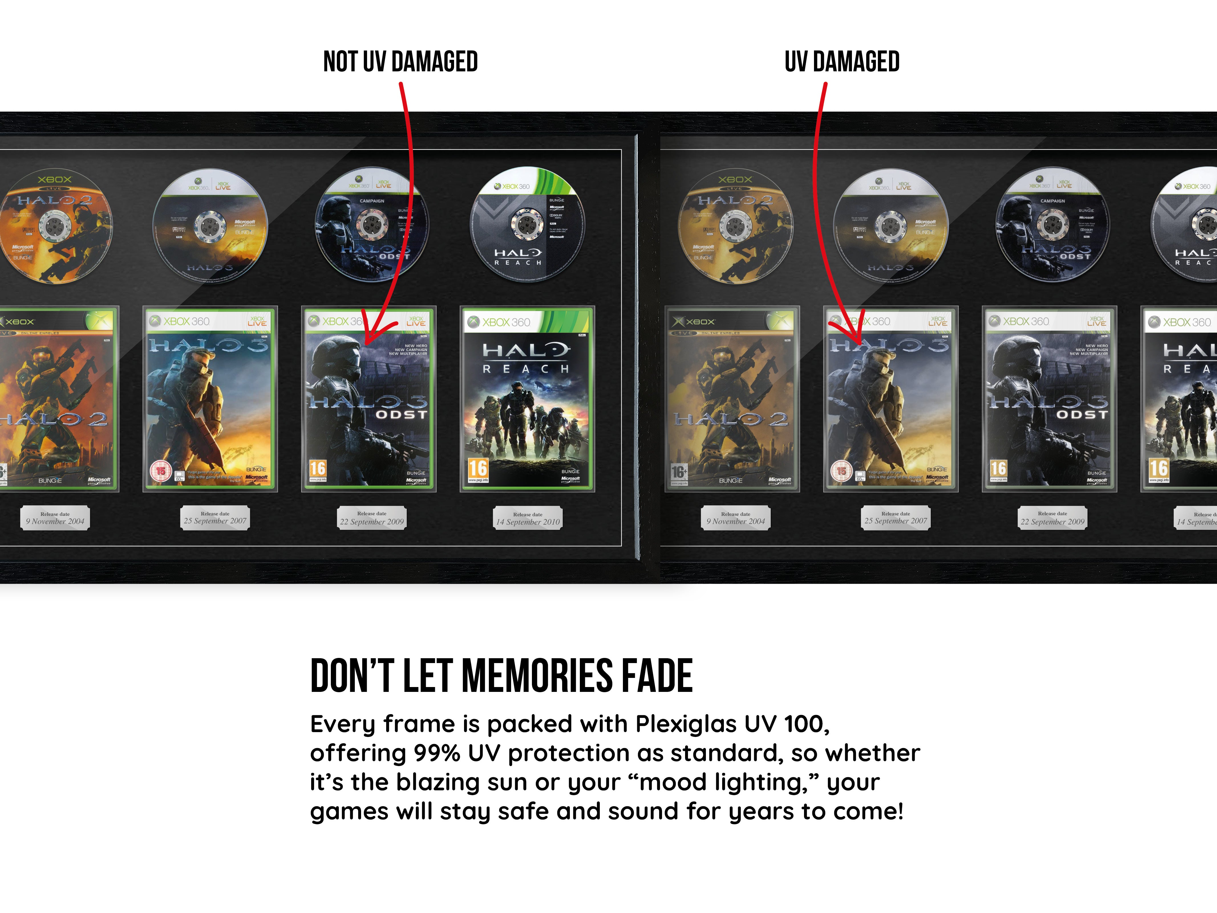 The Halo Bungie Series (Xbox) Exhibition Range Framed Games
