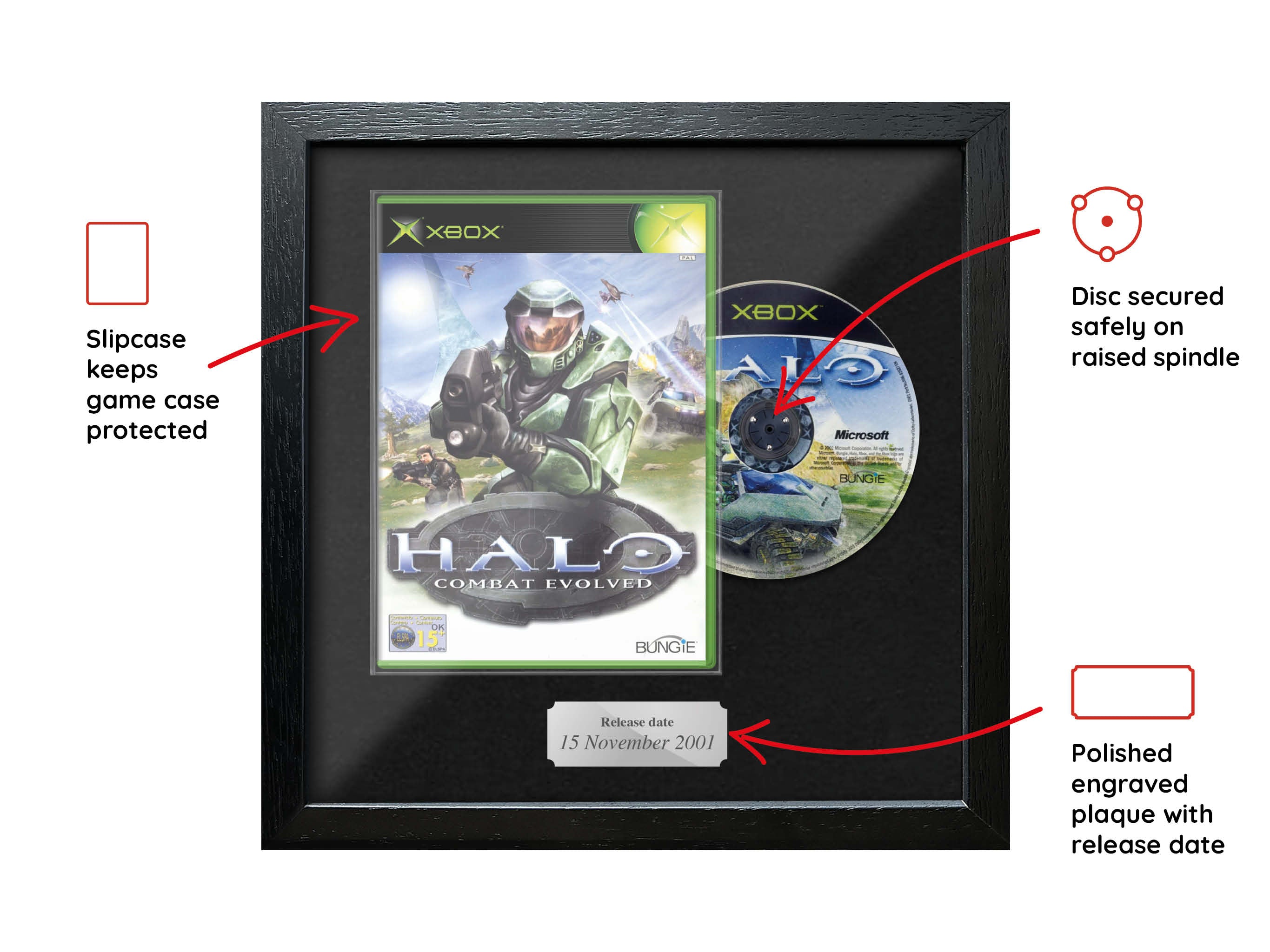 Halo: Combat Evolved (Xbox) New Combined Range Framed Game