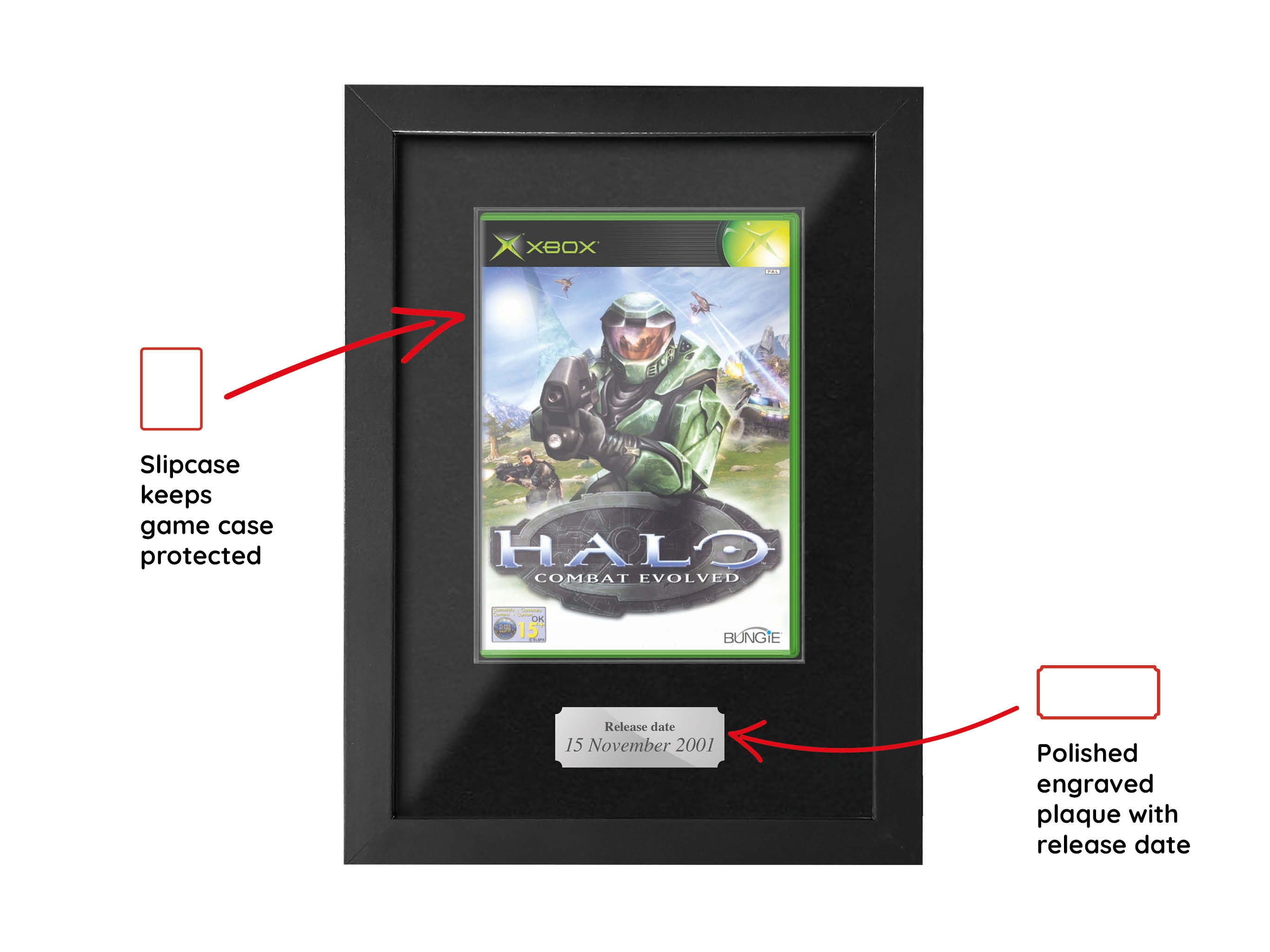 Halo: Combat Evolved (Xbox) Display Case Range Framed Game - i72
