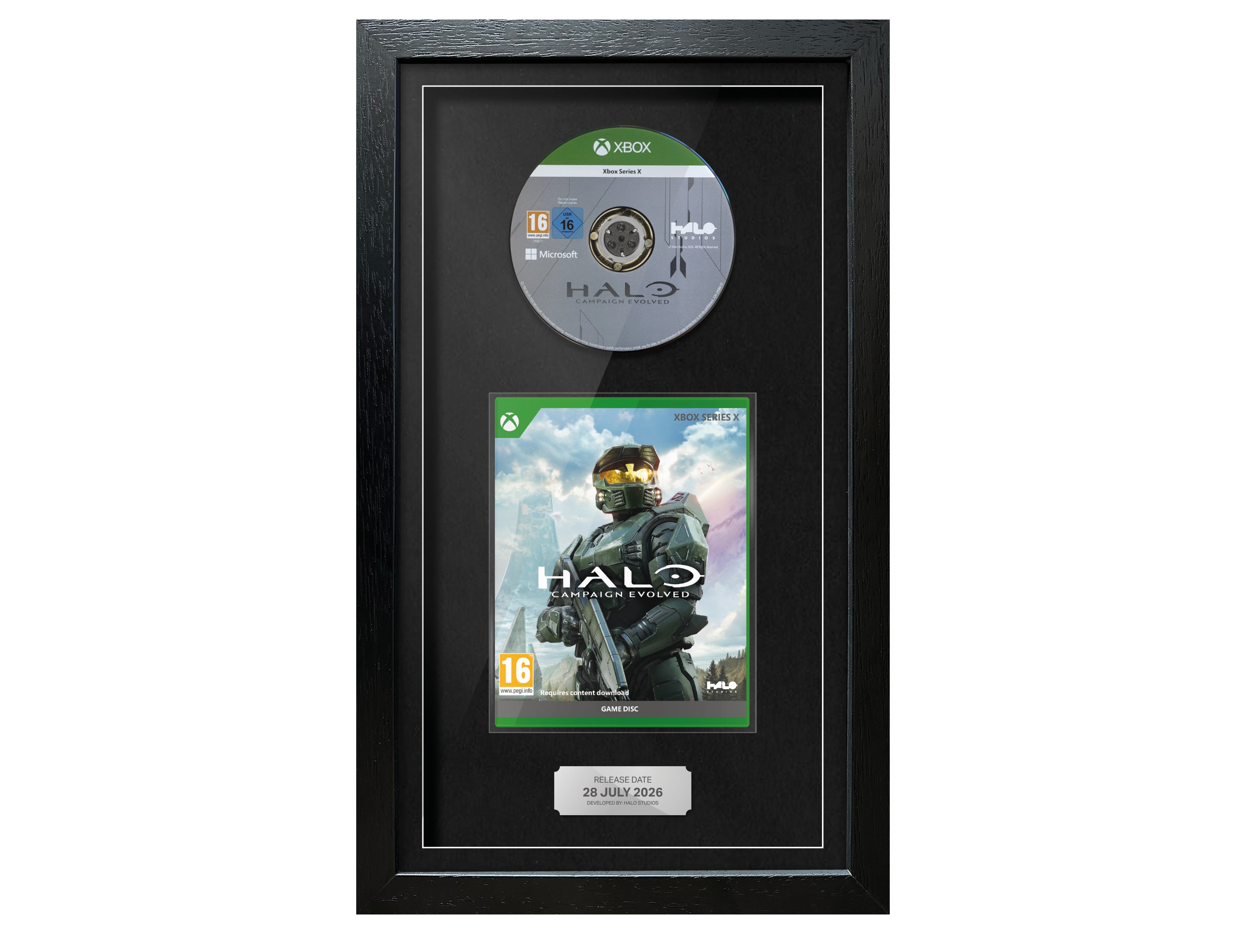 Halo Campaign Evolved (Xbox Series) Exhibition Range Framed Game