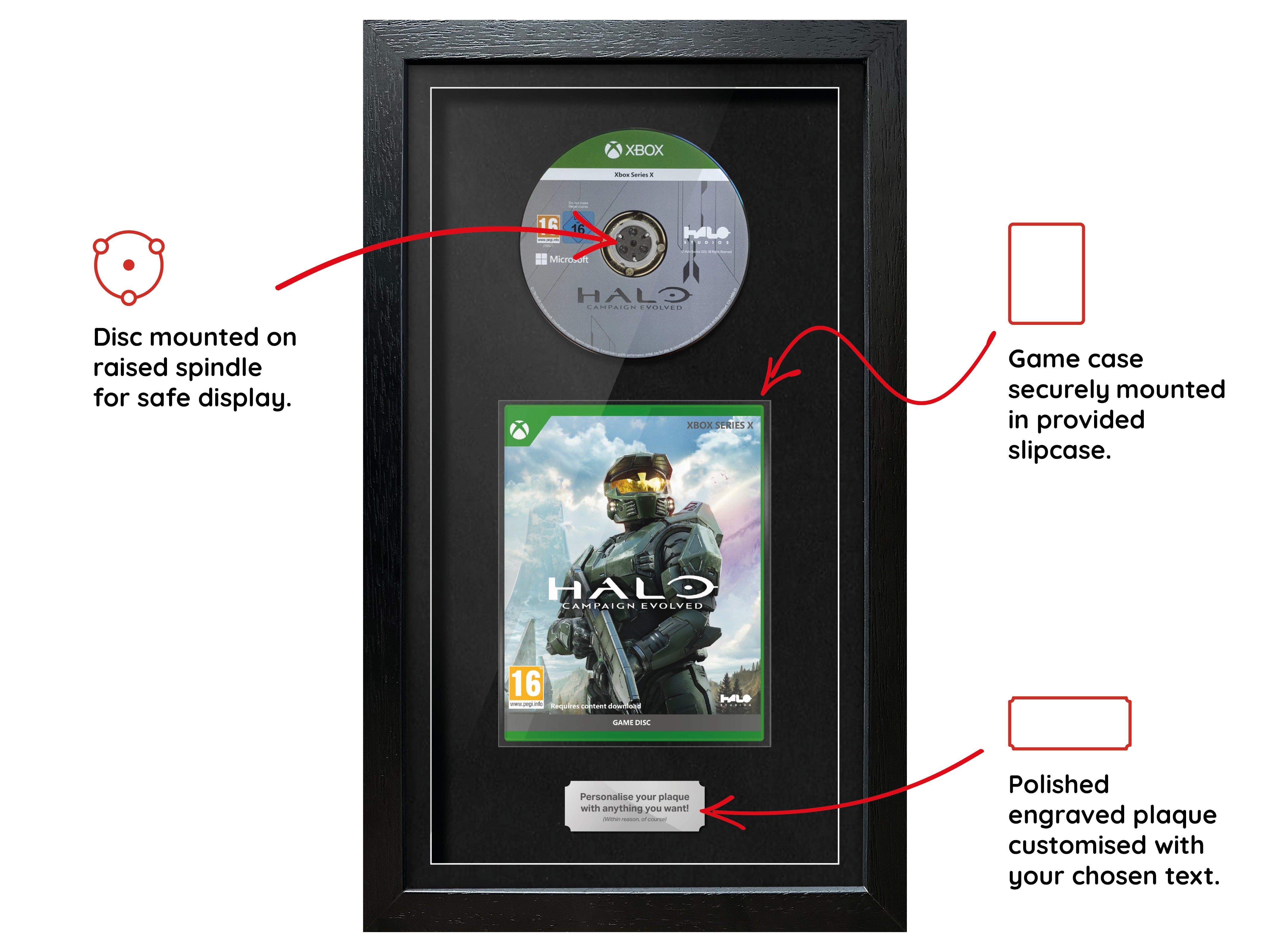 Halo Campaign Evolved (Xbox Series) Exhibition Range Framed Game