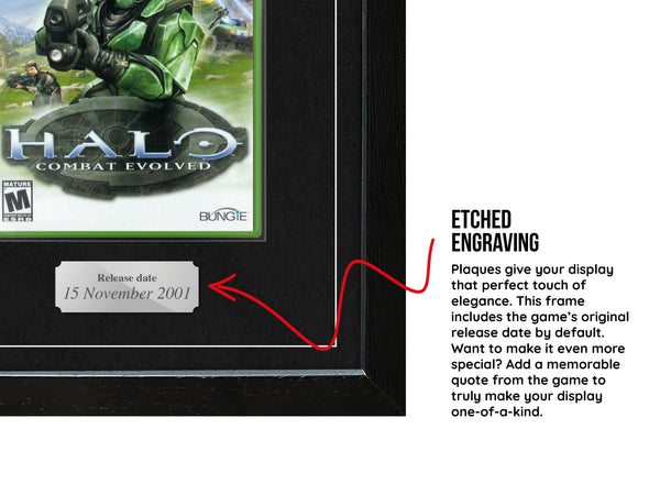 Halo: Combat Evolved (Xbox) Exhibition Range Framed Game - U.S. Version - Frame-A-Game