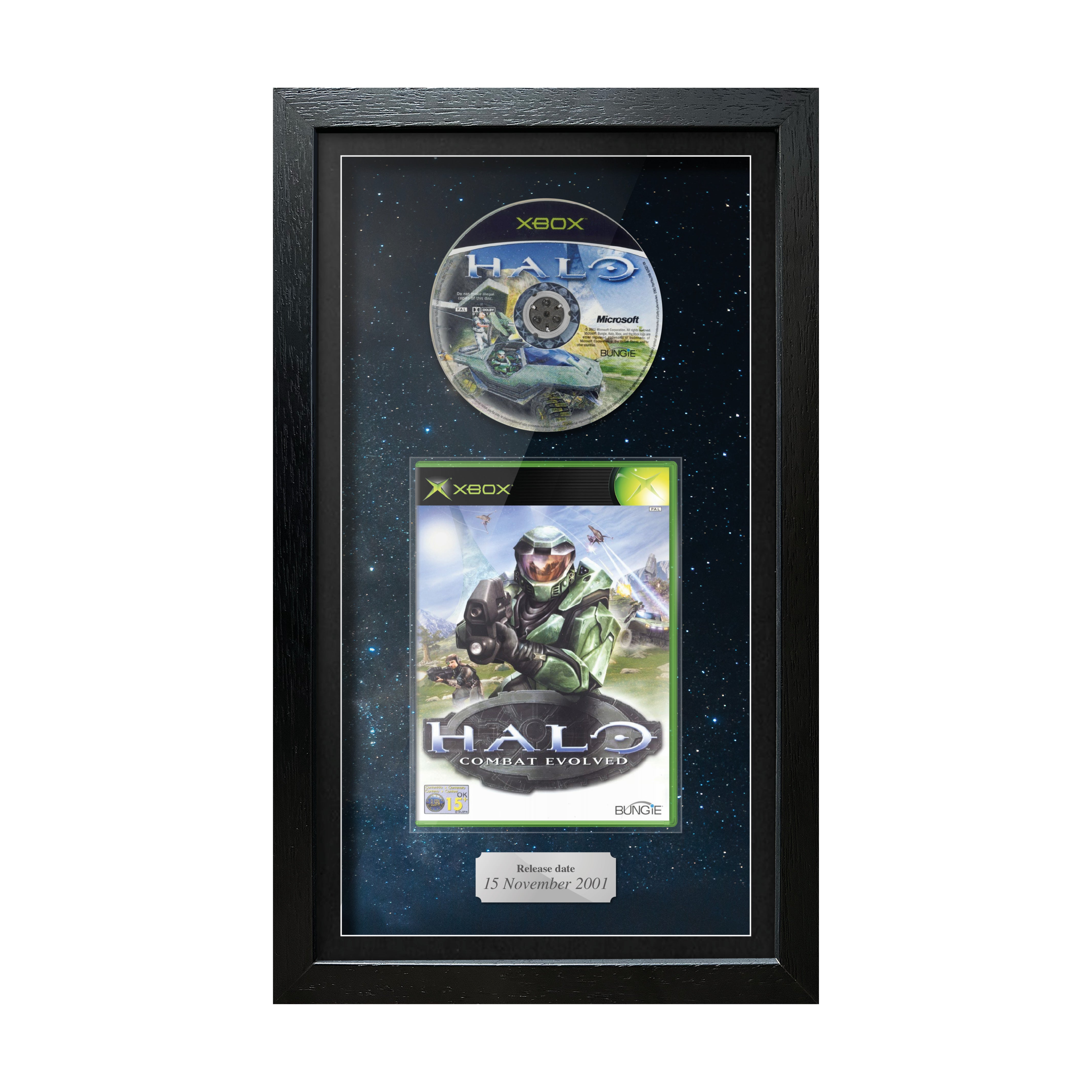 Halo: Combat Evolved (Xbox) [MINOR DAMAGE TO PRINT] Inspired By Exhibition Range Framed Game