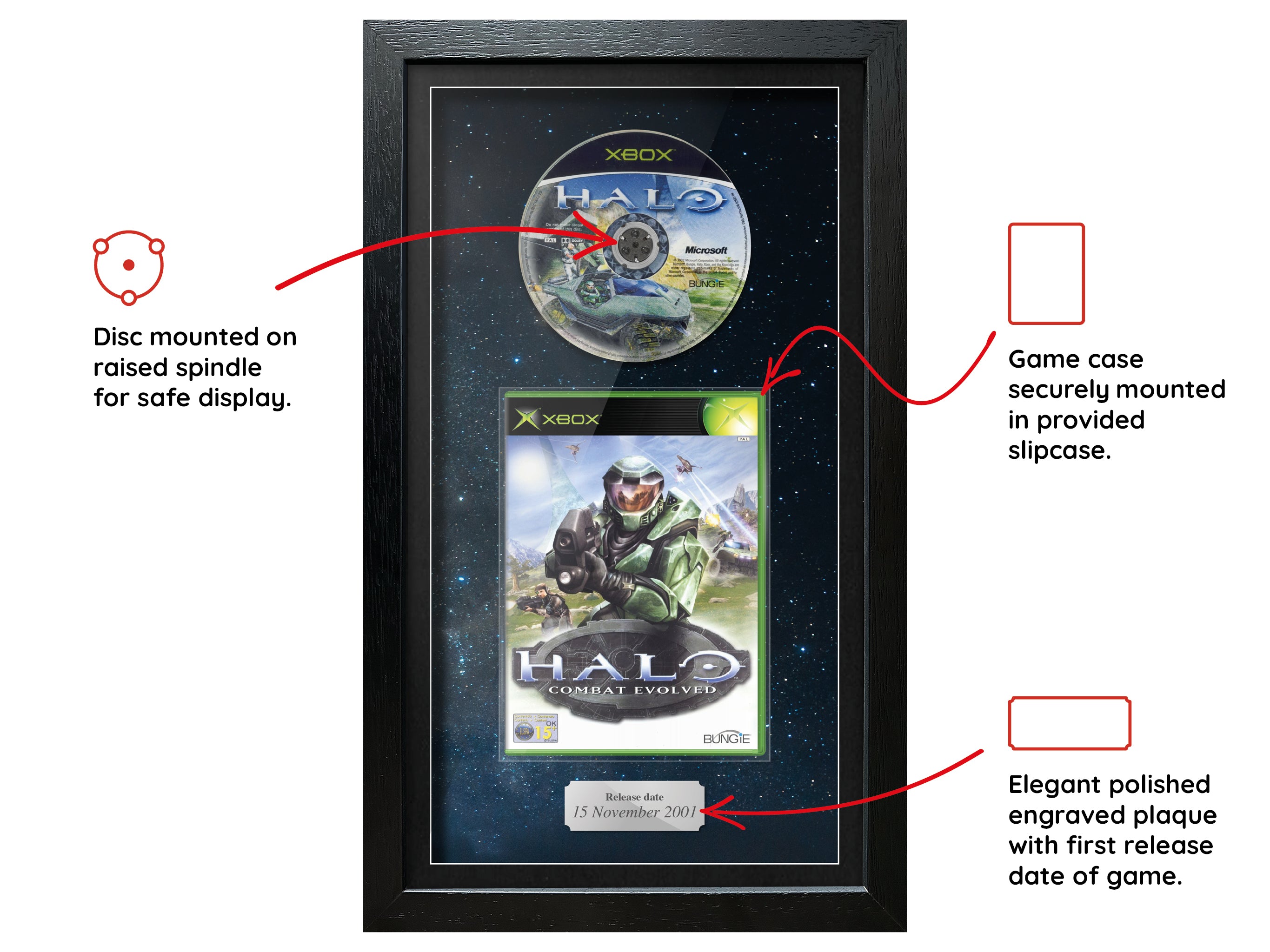 Halo: Combat Evolved (Xbox) Inspired By Exhibition Range Framed Game