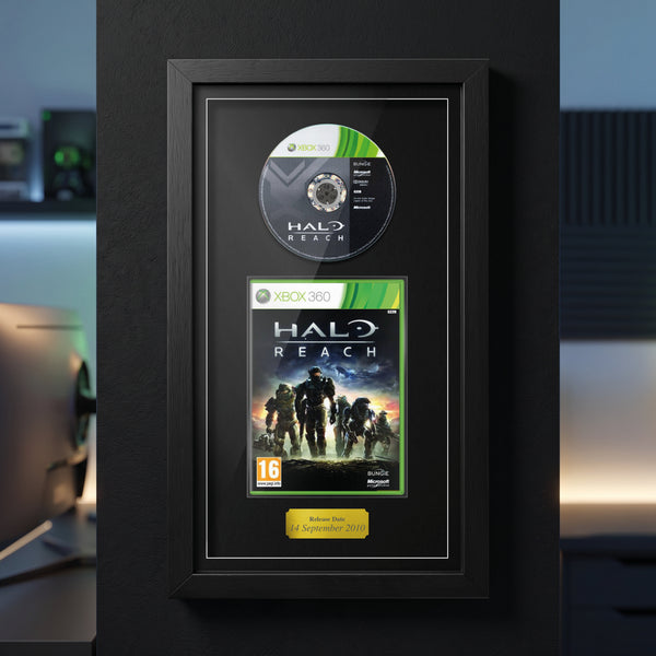 Halo: Reach (Xbox 360) [GOLD PLAQUE] Exhibition Range Framed Game