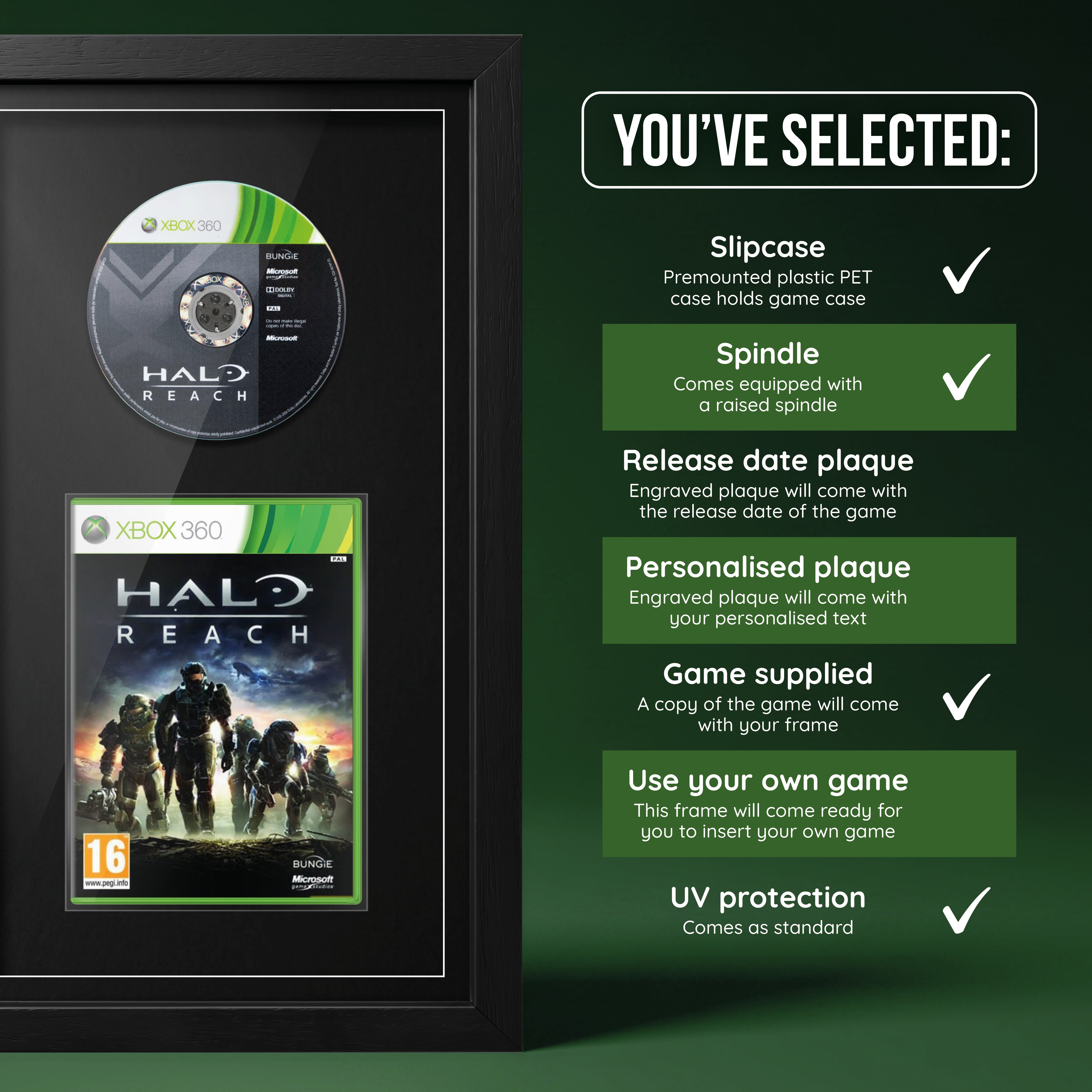 Halo: Reach (Xbox 360) Exhibition Range Framed Game