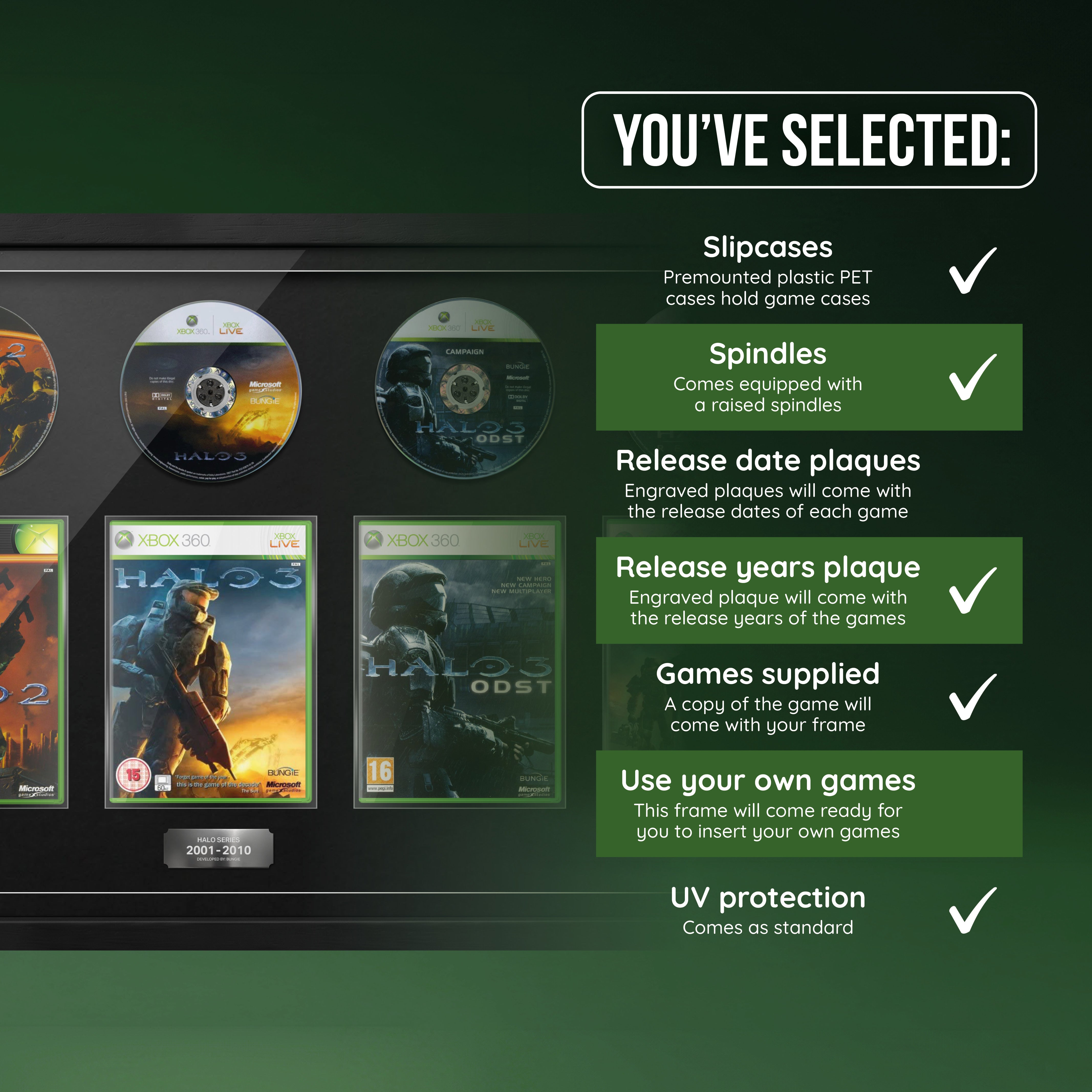 The Halo Bungie Series (Xbox) Penta Framed Games