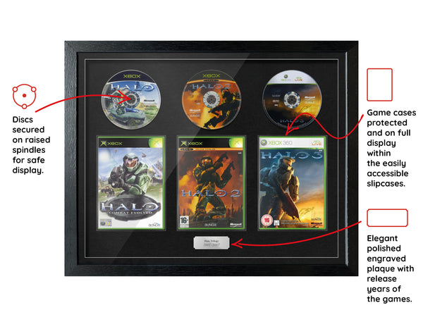 The Halo Trilogy (Xbox) Exhibition Range Framed Games
