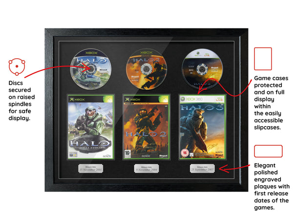 The Halo Trilogy (Xbox) Exhibition Range Framed Games