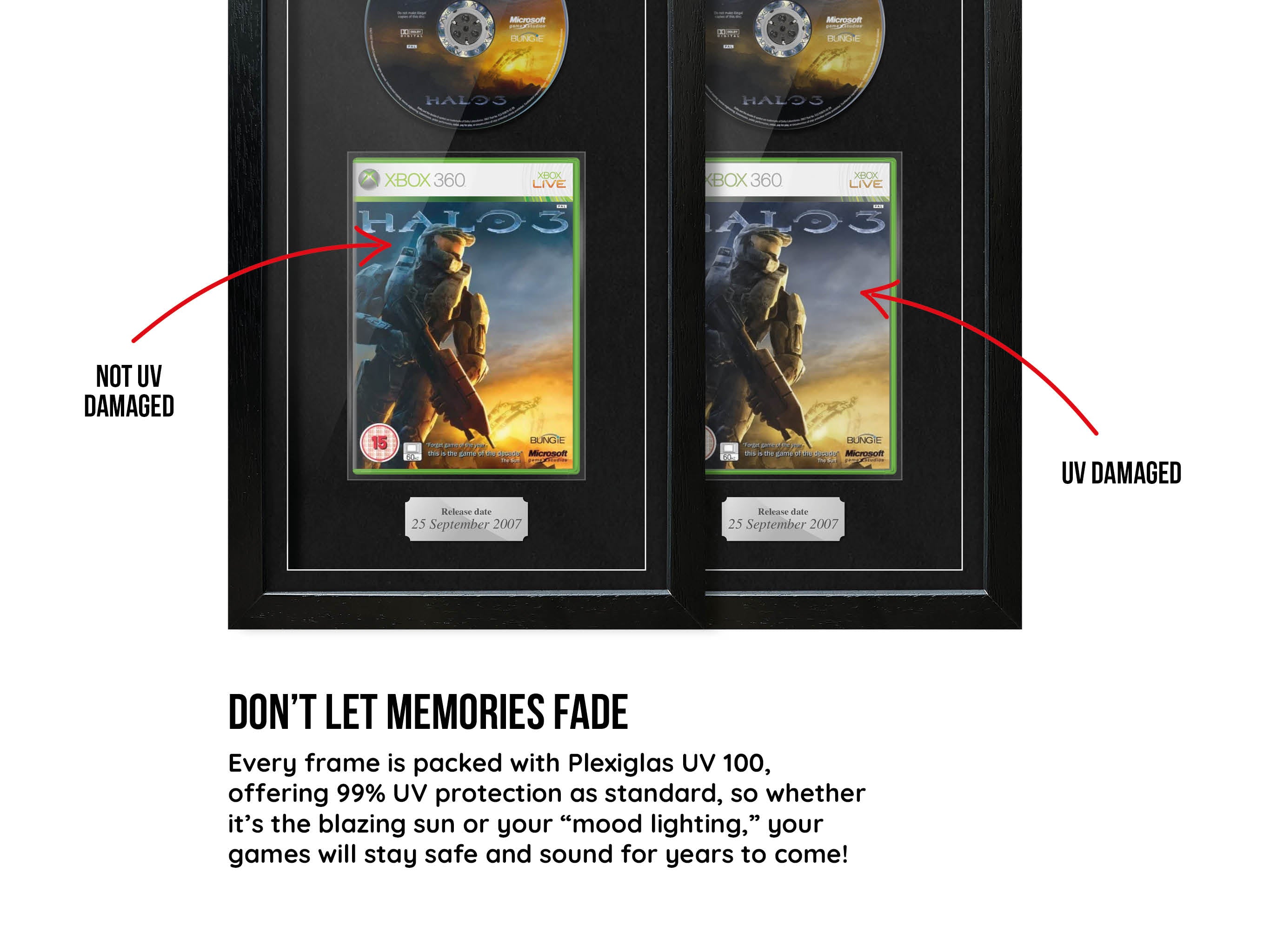 The Halo Trilogy (Xbox) Exhibition Range Framed Games