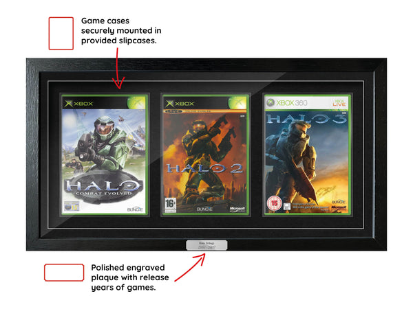 The Halo Trilogy (Xbox) Exhibition Range Framed Games