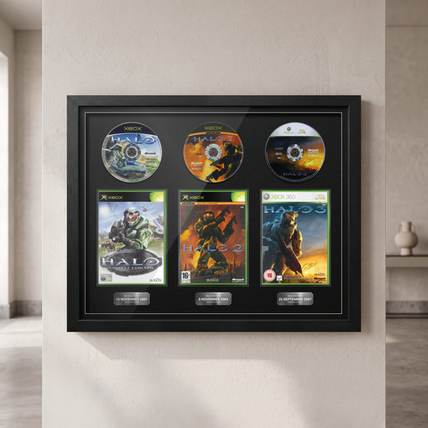 The Halo Trilogy (Xbox) Trio Framed Games