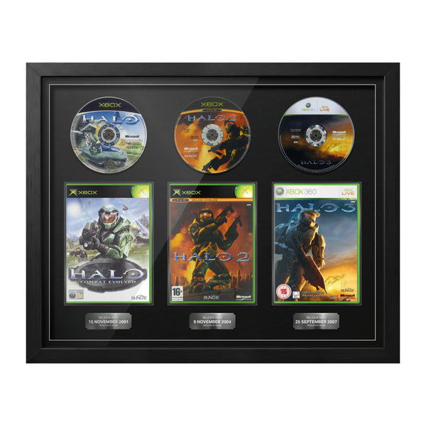 The Halo Trilogy (Xbox) Trio Framed Games