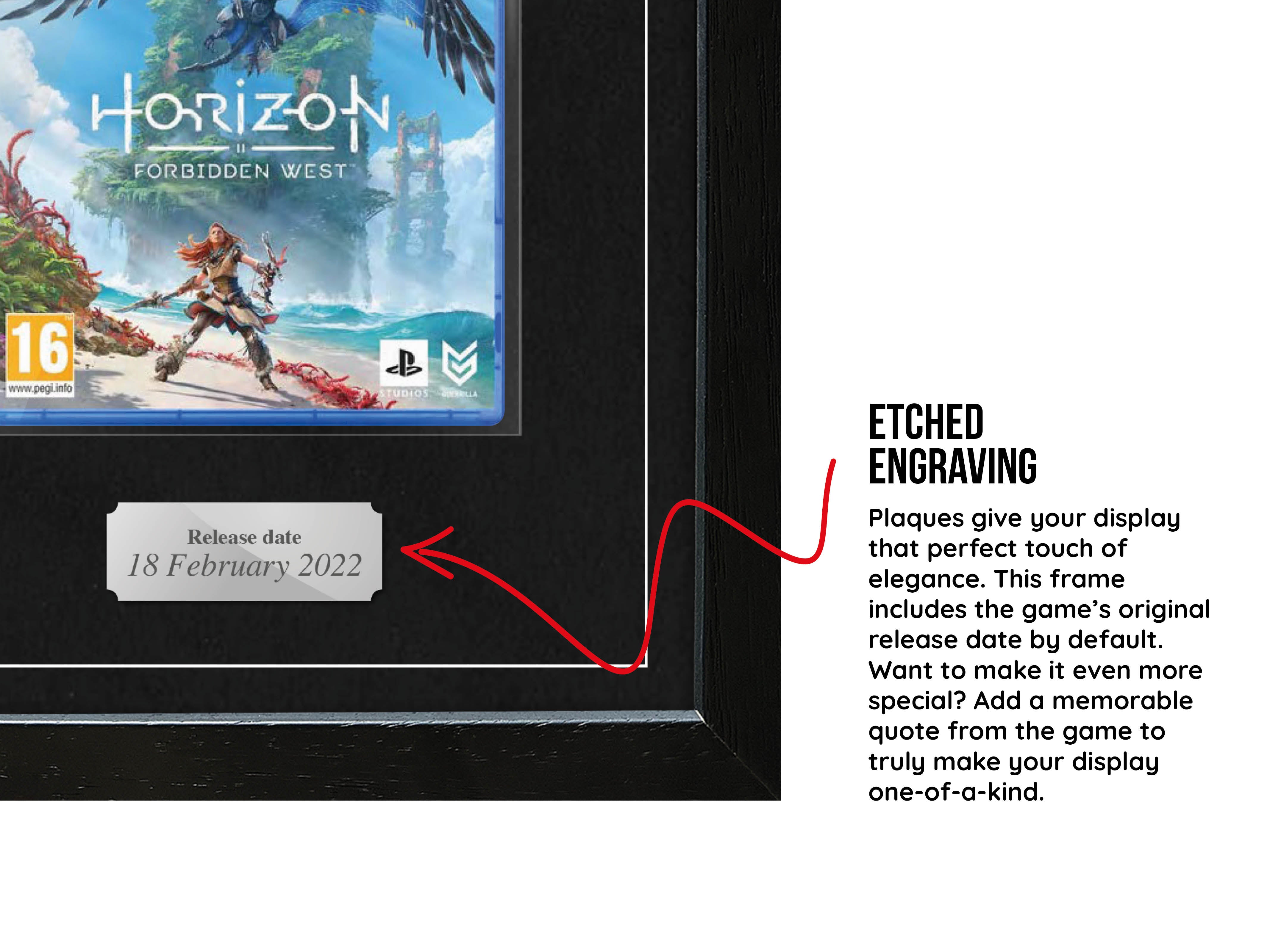Horizon: Forbidden West (PS5) Exhibition Range Framed Game - Frame-A-Game