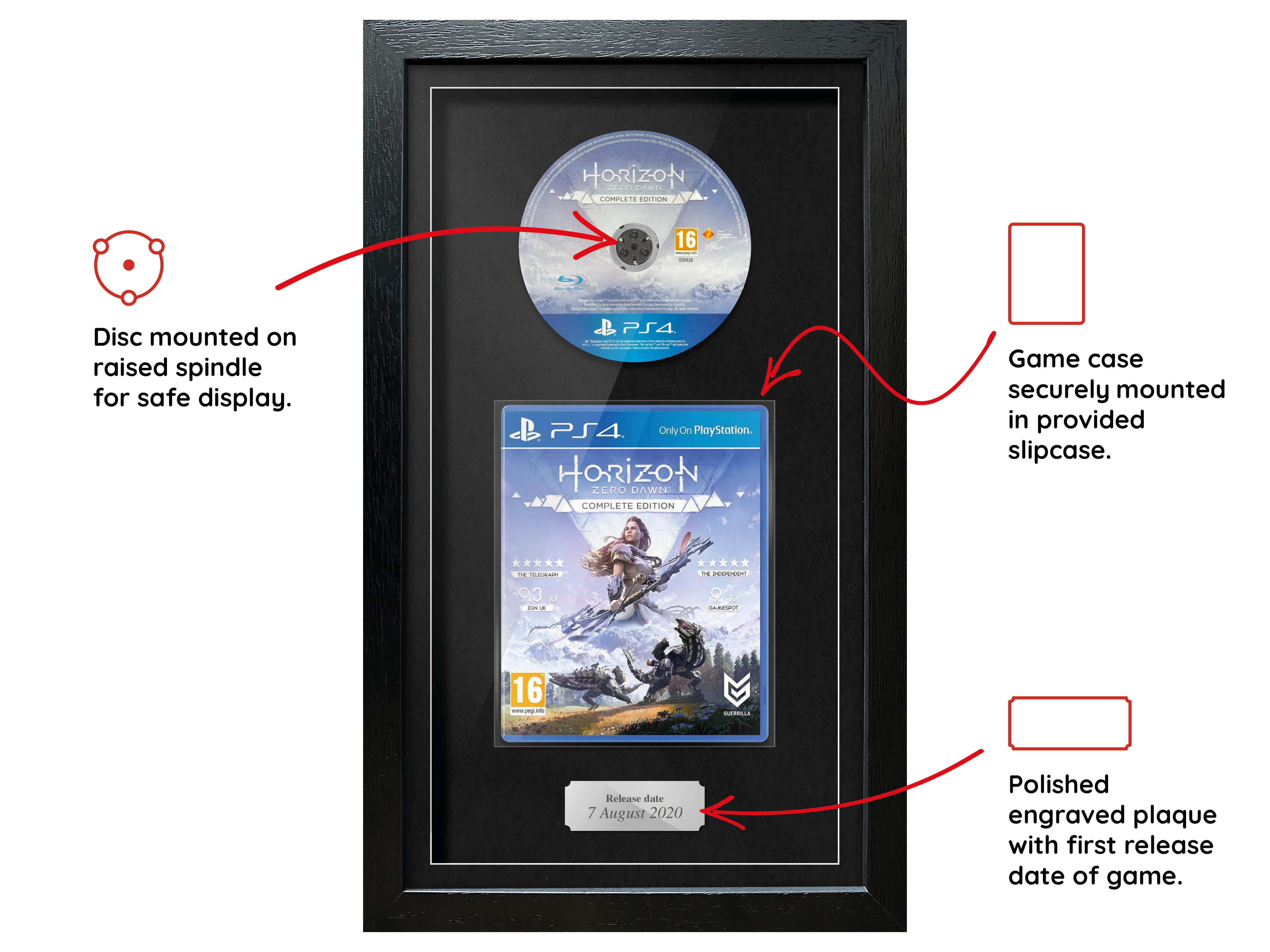 Horizon: Zero Dawn Complete Edition (PS4) Exhibition Range Framed Game