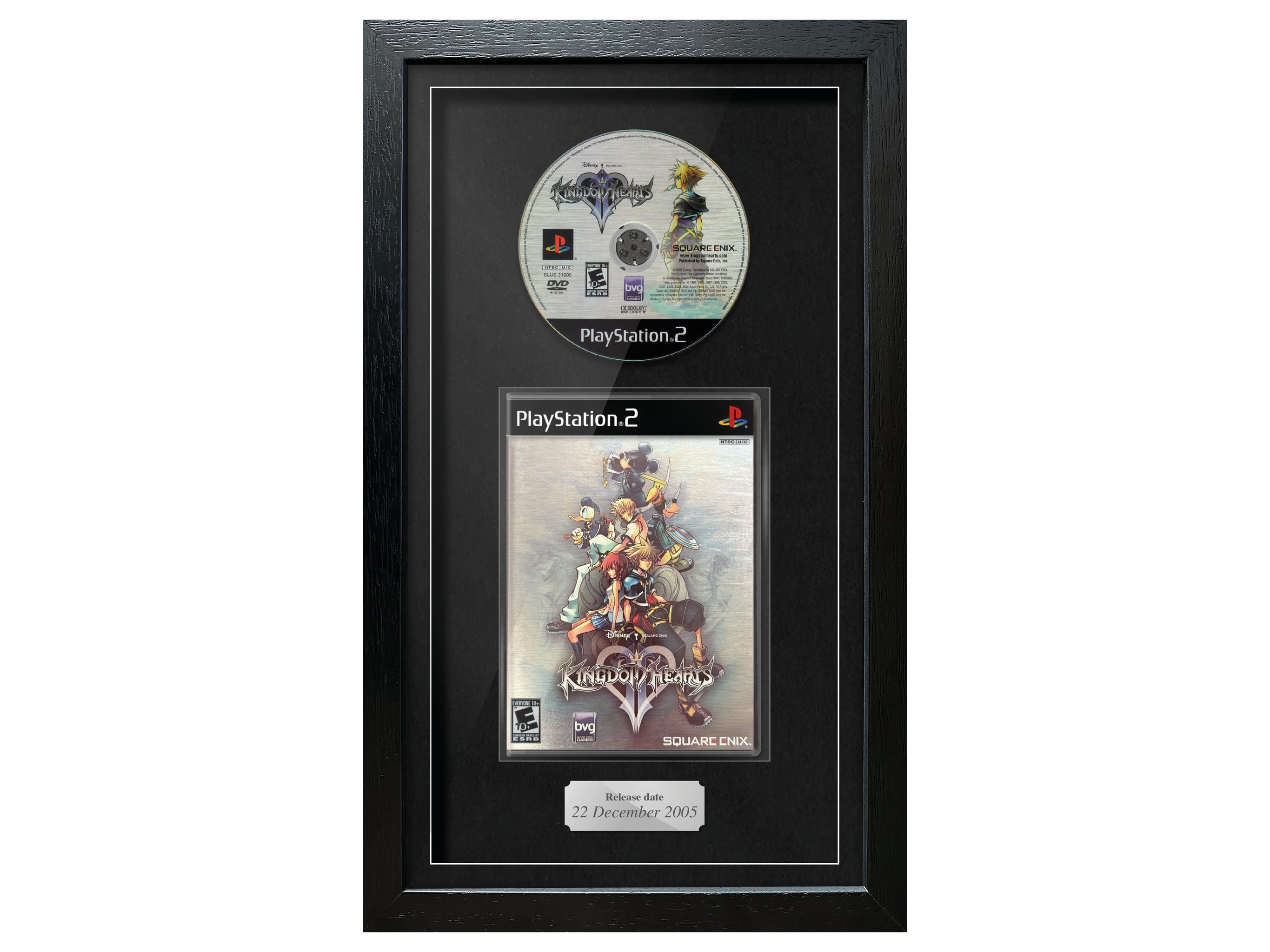Kingdom Hearts 2 NTSC Version (PS2) Exhibition Range Framed Game
