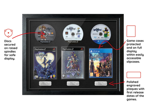 The Kingdom Hearts Trilogy (PS2/PS4) Exhibition Range Framed Games