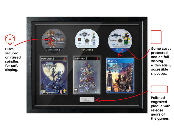 The Kingdom Hearts Trilogy (PS2/PS4) Exhibition Range Framed Games