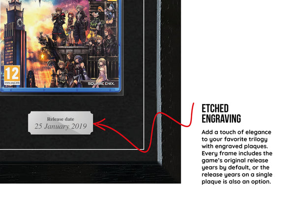 The Kingdom Hearts Trilogy (PS2/PS4) Exhibition Range Framed Games