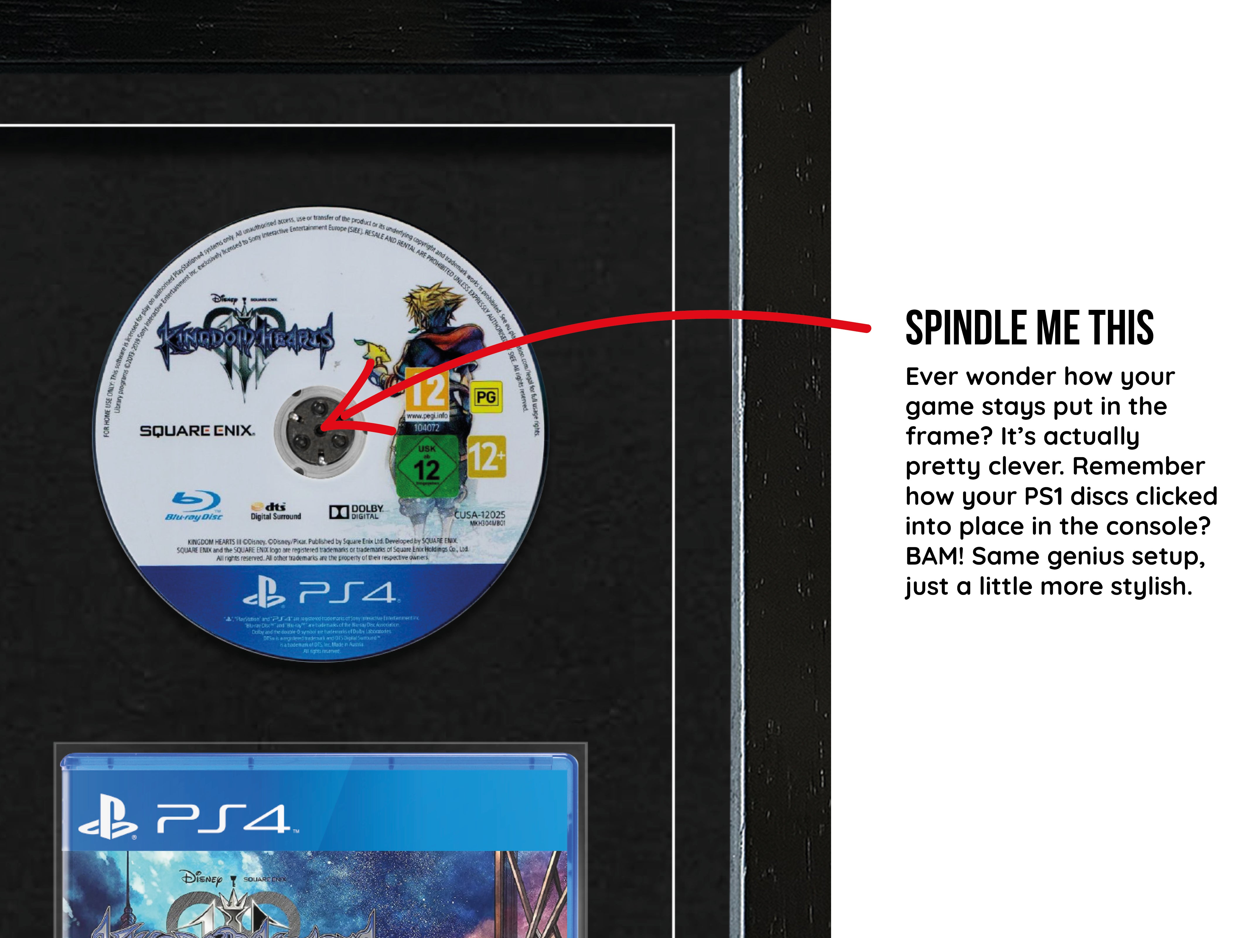 The Kingdom Hearts Trilogy (PS2/PS4) Exhibition Range Framed Games