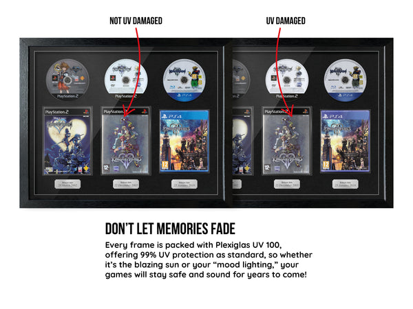 The Kingdom Hearts Trilogy (PS2/PS4) Exhibition Range Framed Games